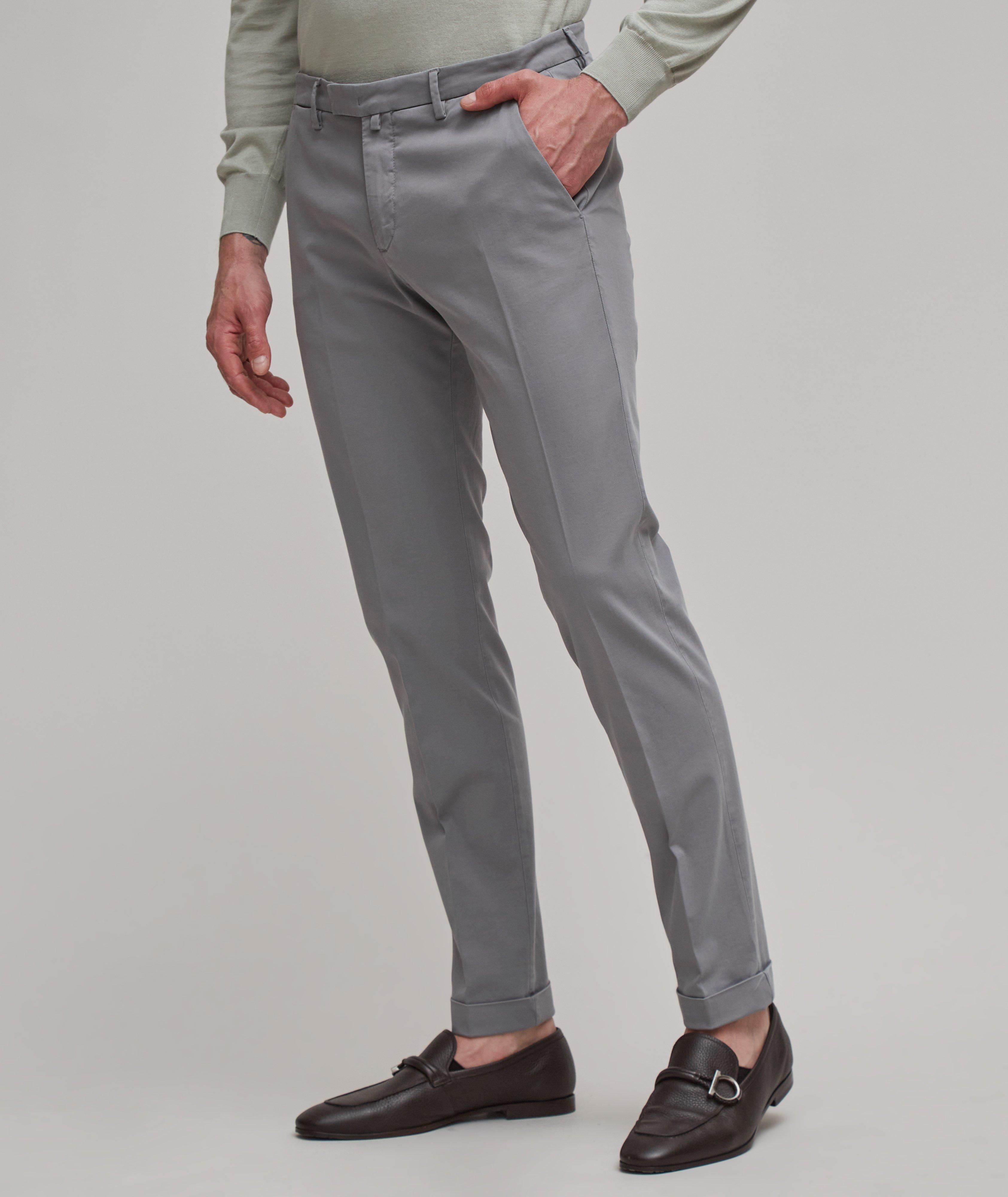Cotton-Lyocell Blend Stretch Chino Pants  image 1