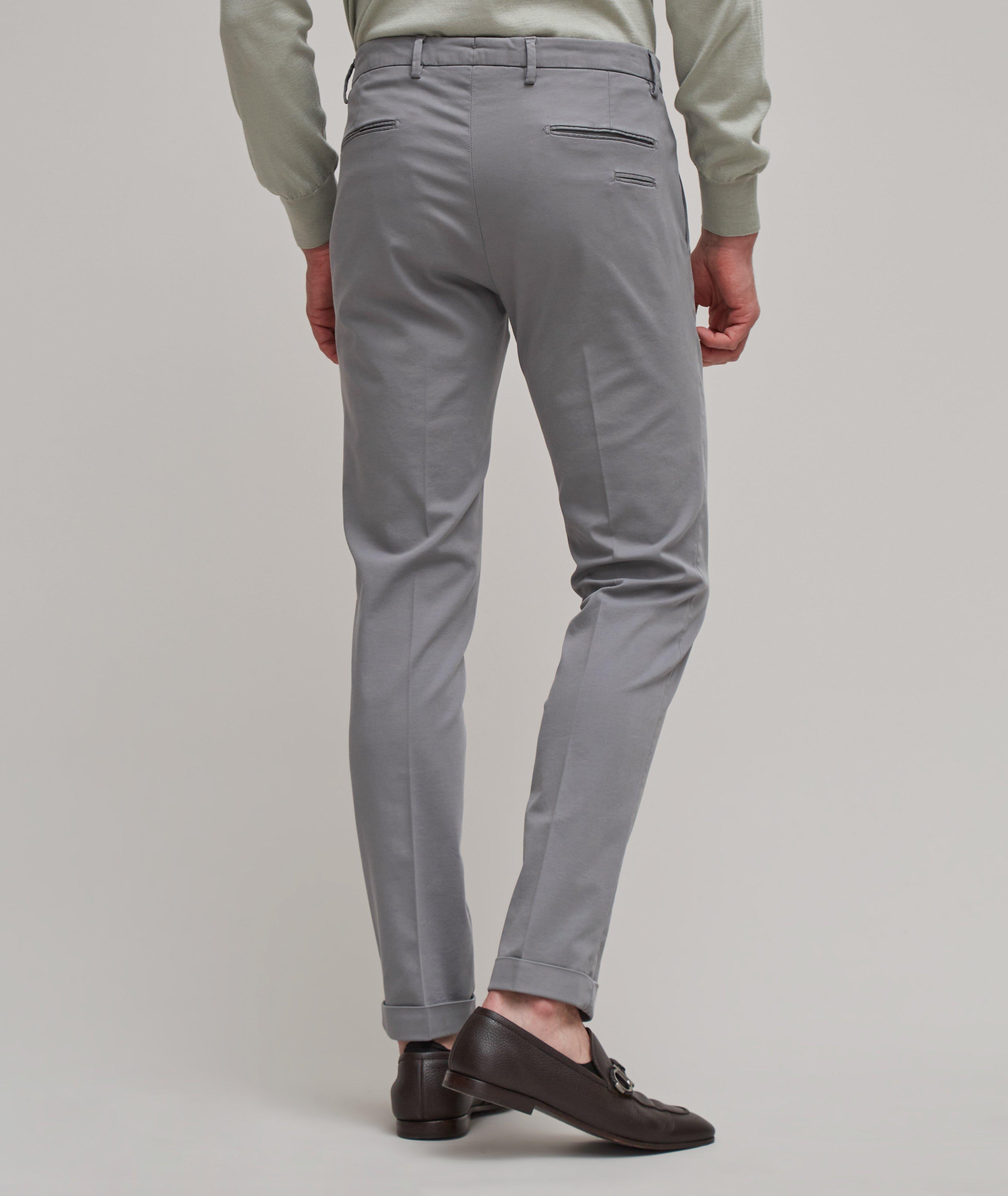 Cotton-Lyocell Blend Stretch Chino Pants  image 2