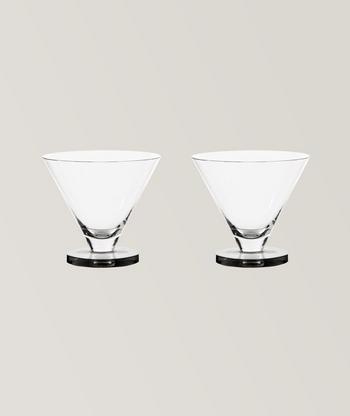 Tom Dixon Tank High Ball Glasses Pair Black — Aggregate Supply