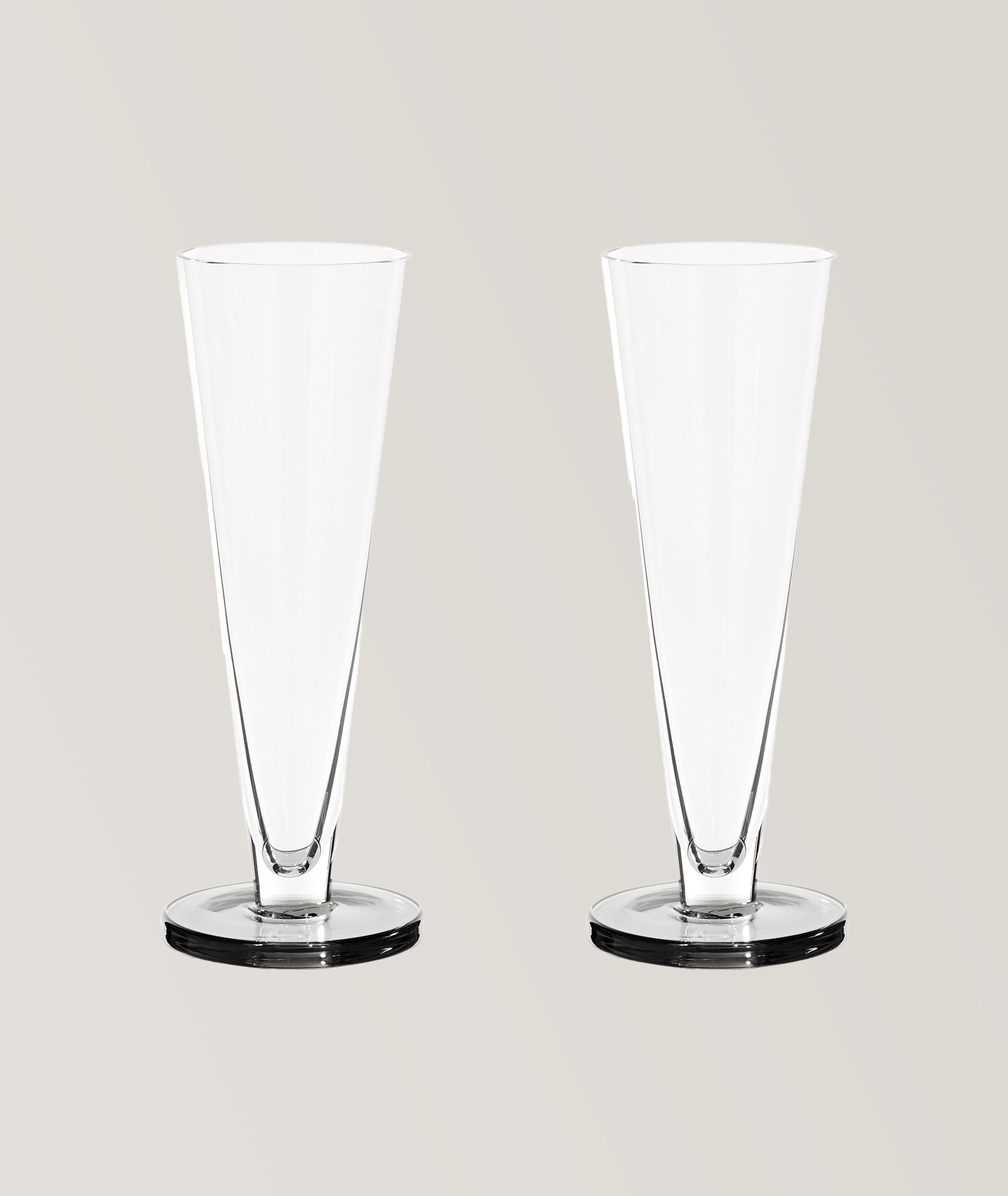 Puck Flute Glasses 2 Pack