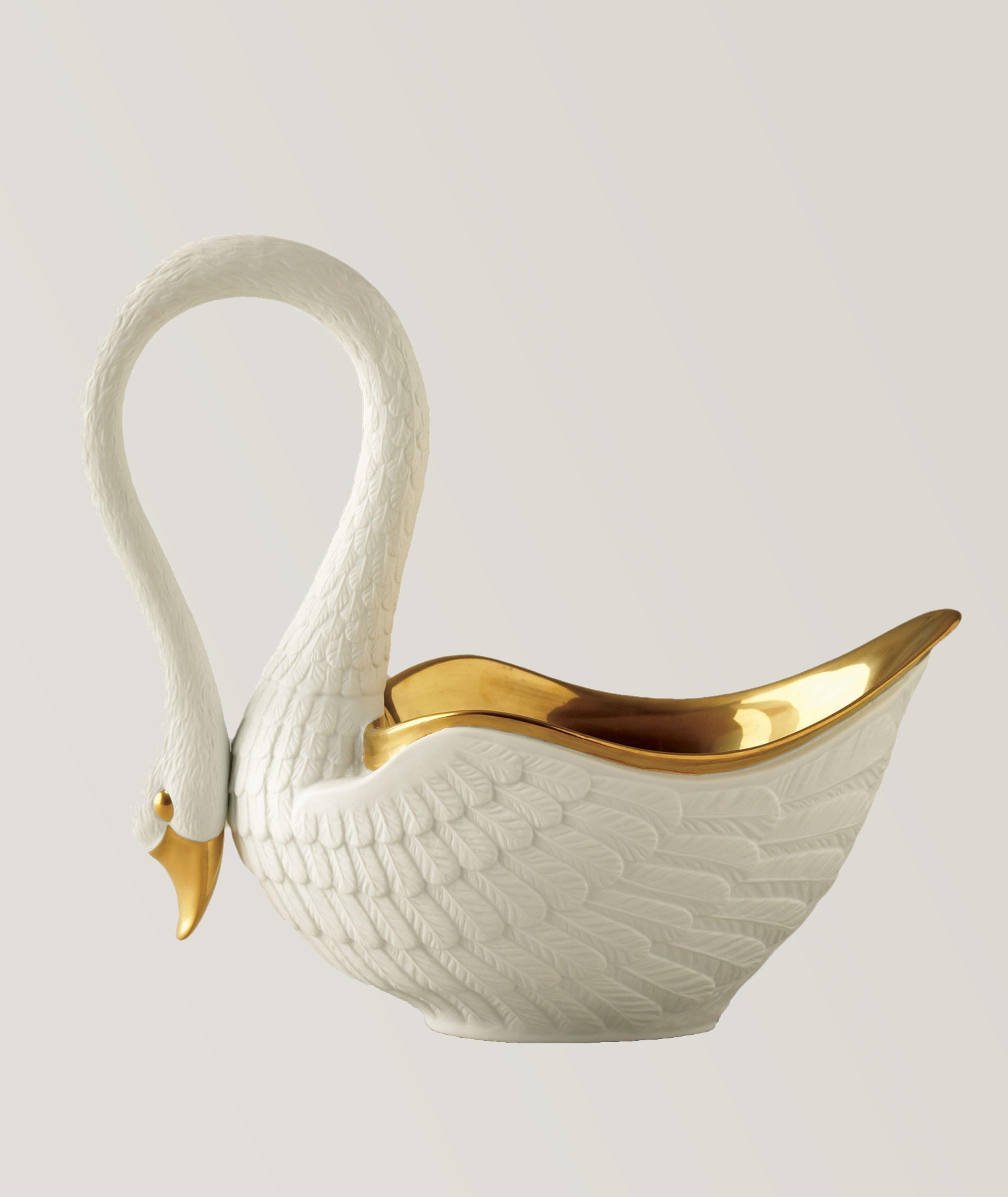 Large Swan Bowl White