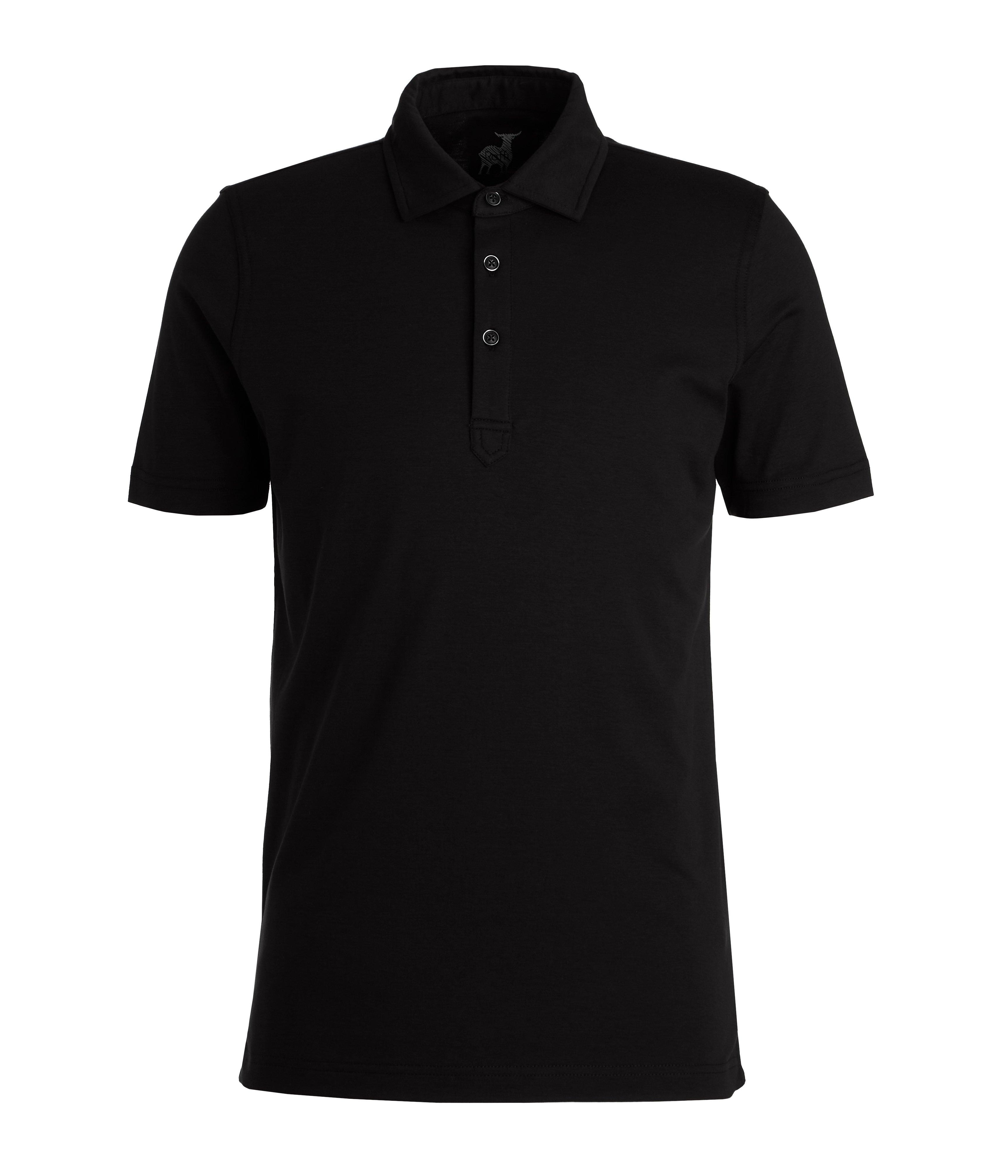 Raffi Aqua Cotton Polo | Polos | Final Cut