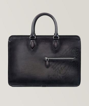 Berluti Journalier Scritto Leather Messenger Bag | Bags & Cases 