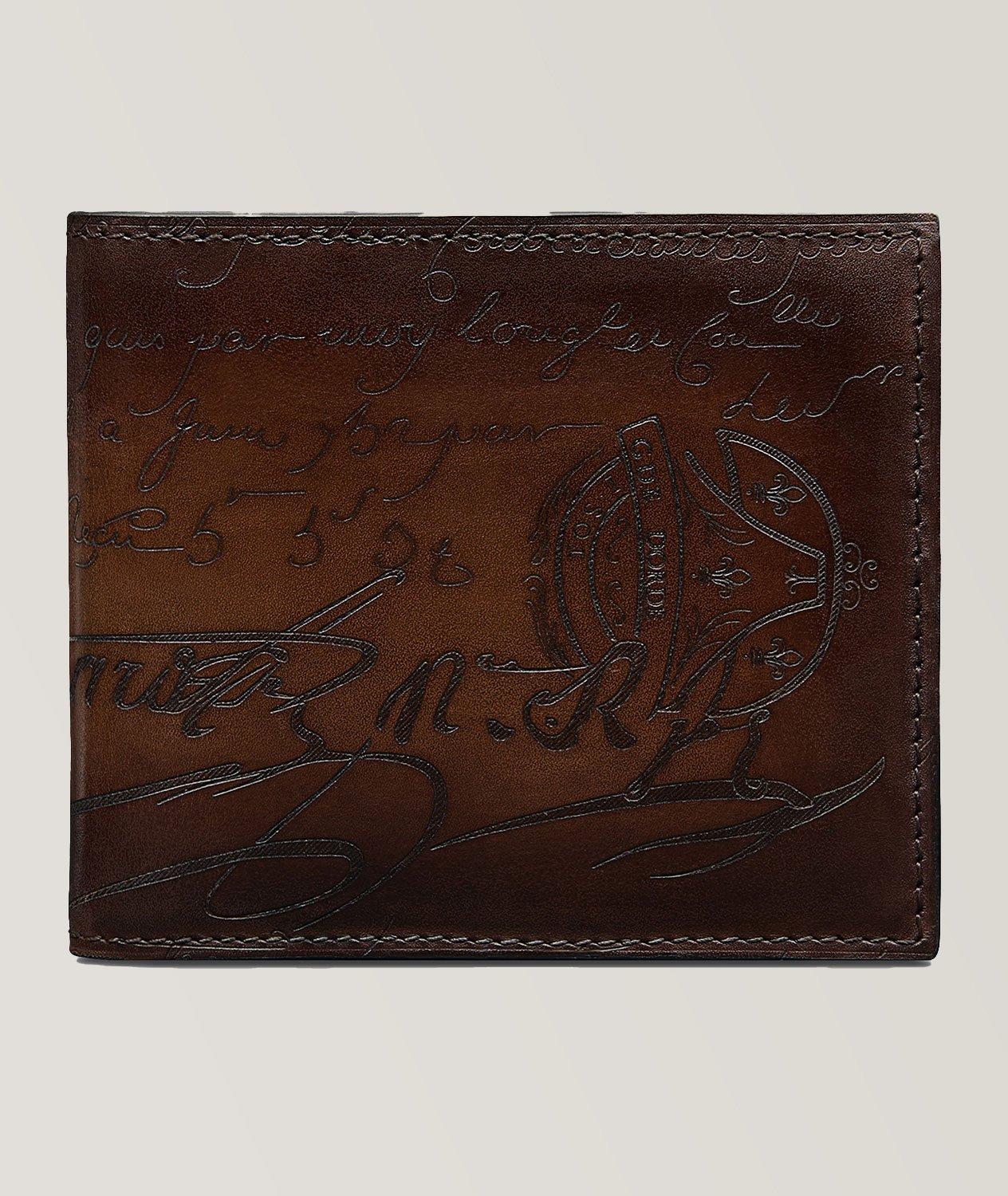 Makore Scritto Leather Wallet