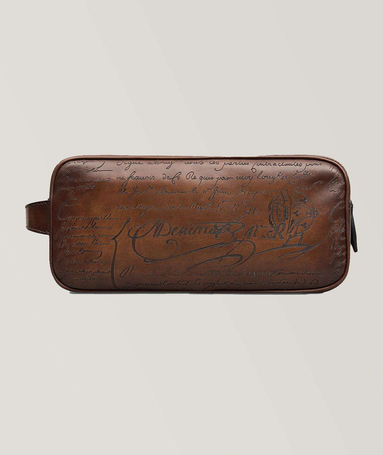 Formula Scritto Leather Toiletry Bag