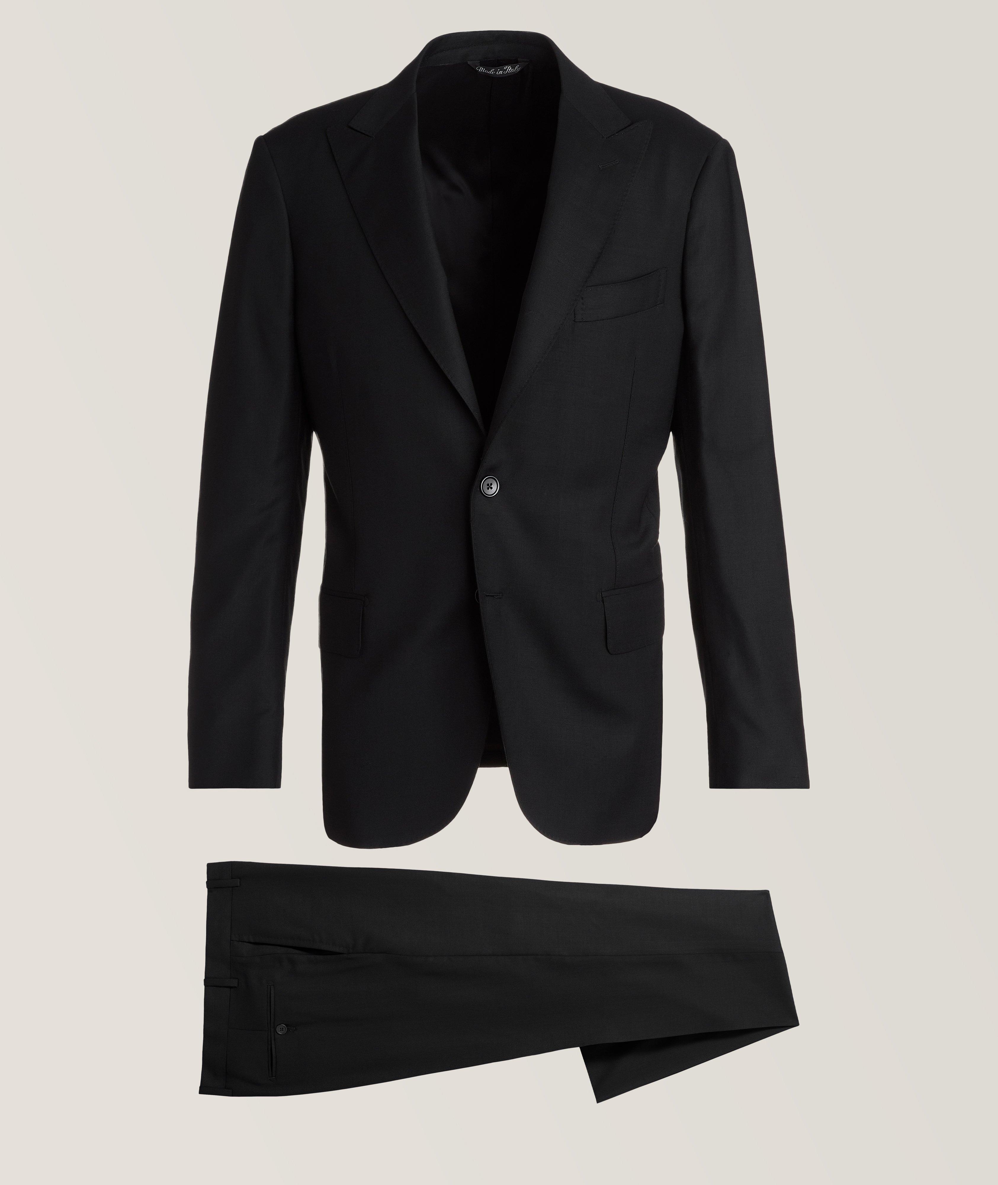 Slim-Fit Solid Stretch Suit