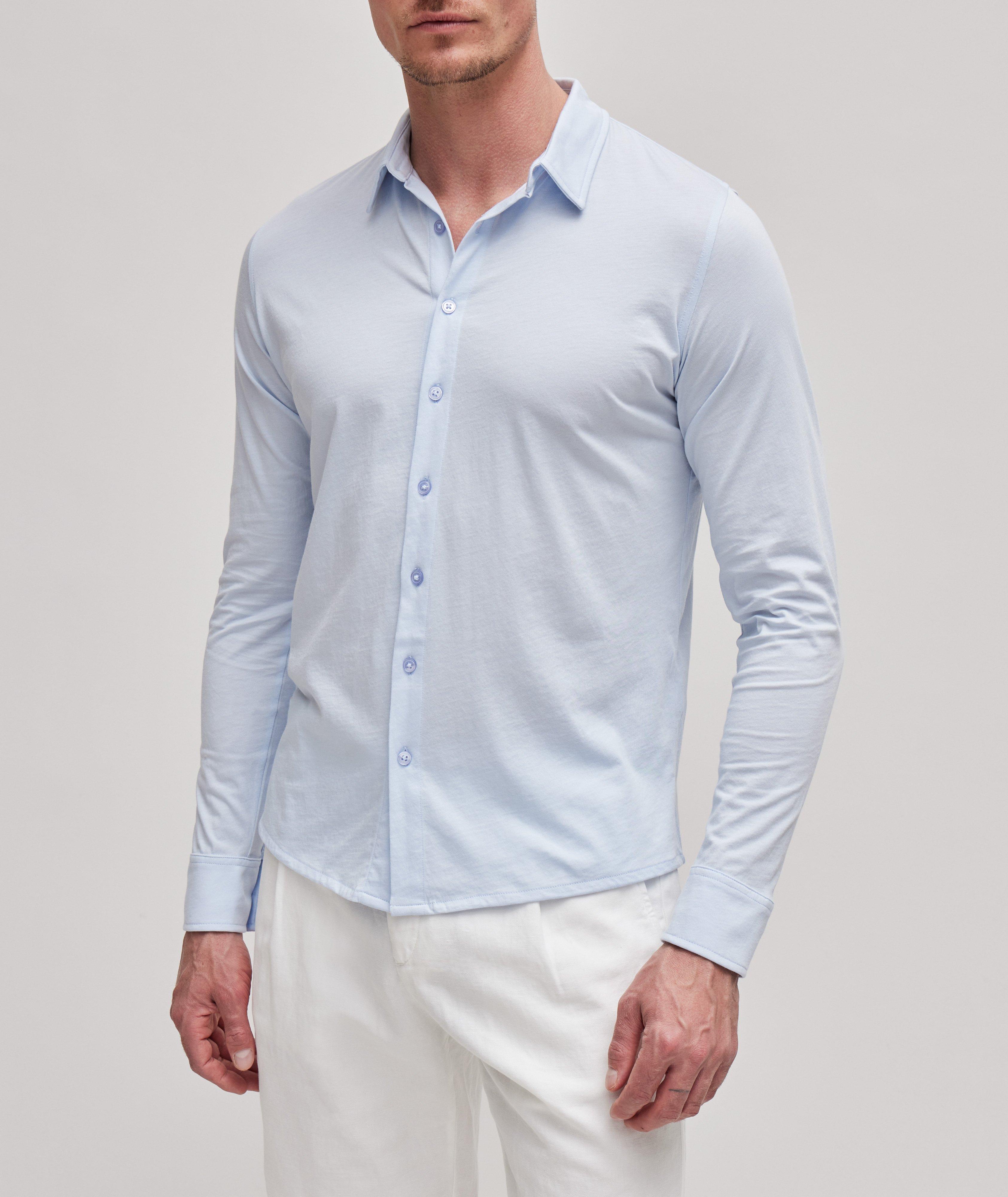 Solid Pima Cotton Sport Shirt  image 1
