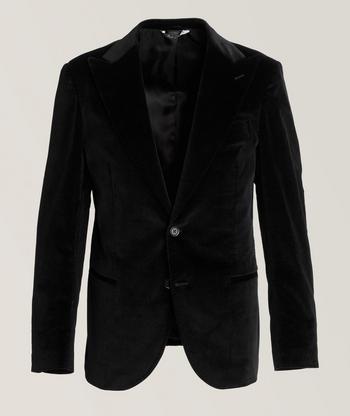 Emporio Armani Velvet Embossed Tuxedo Jacket Sport Jackets