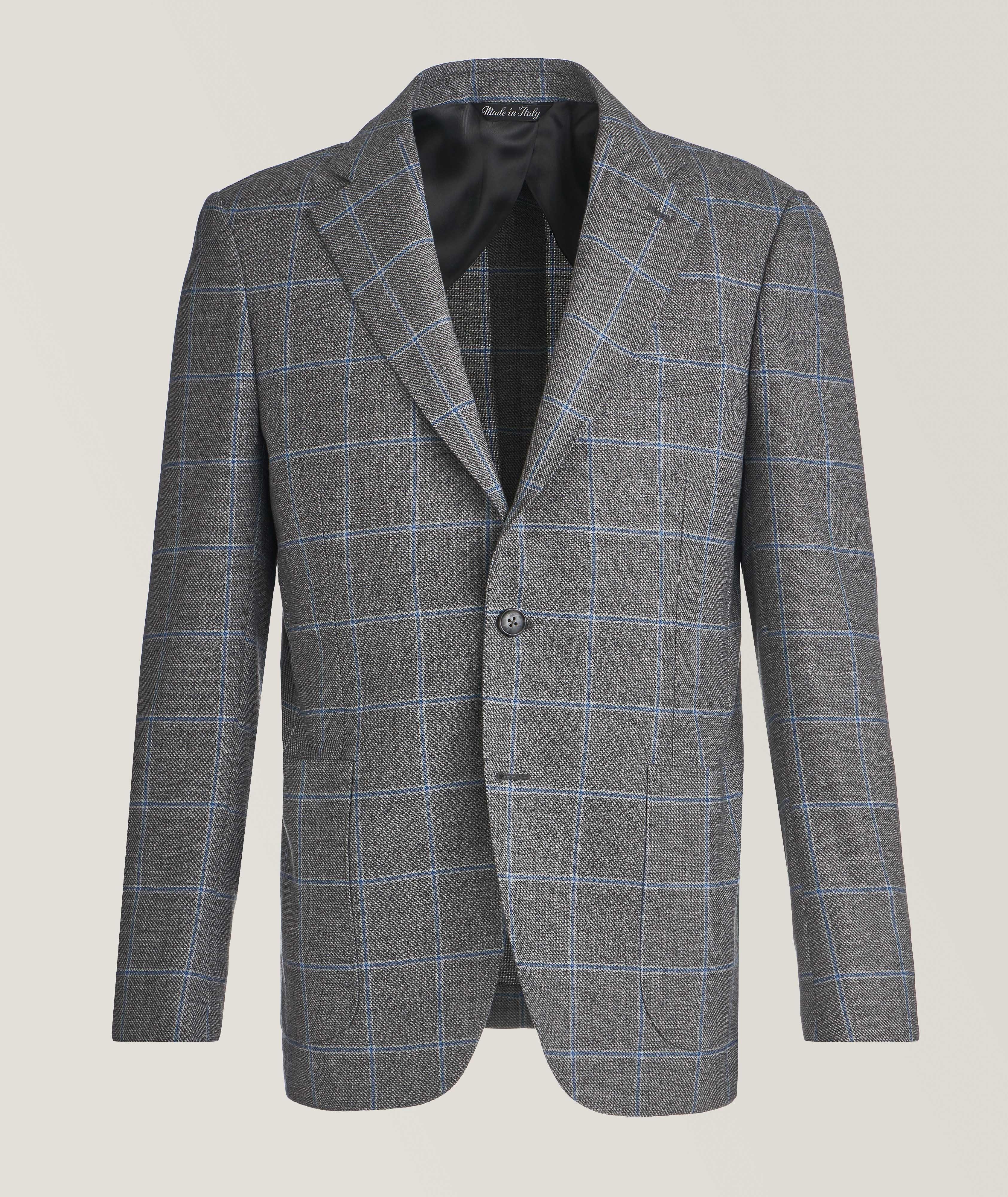 Windowpane Wool Sport Jacket image 0