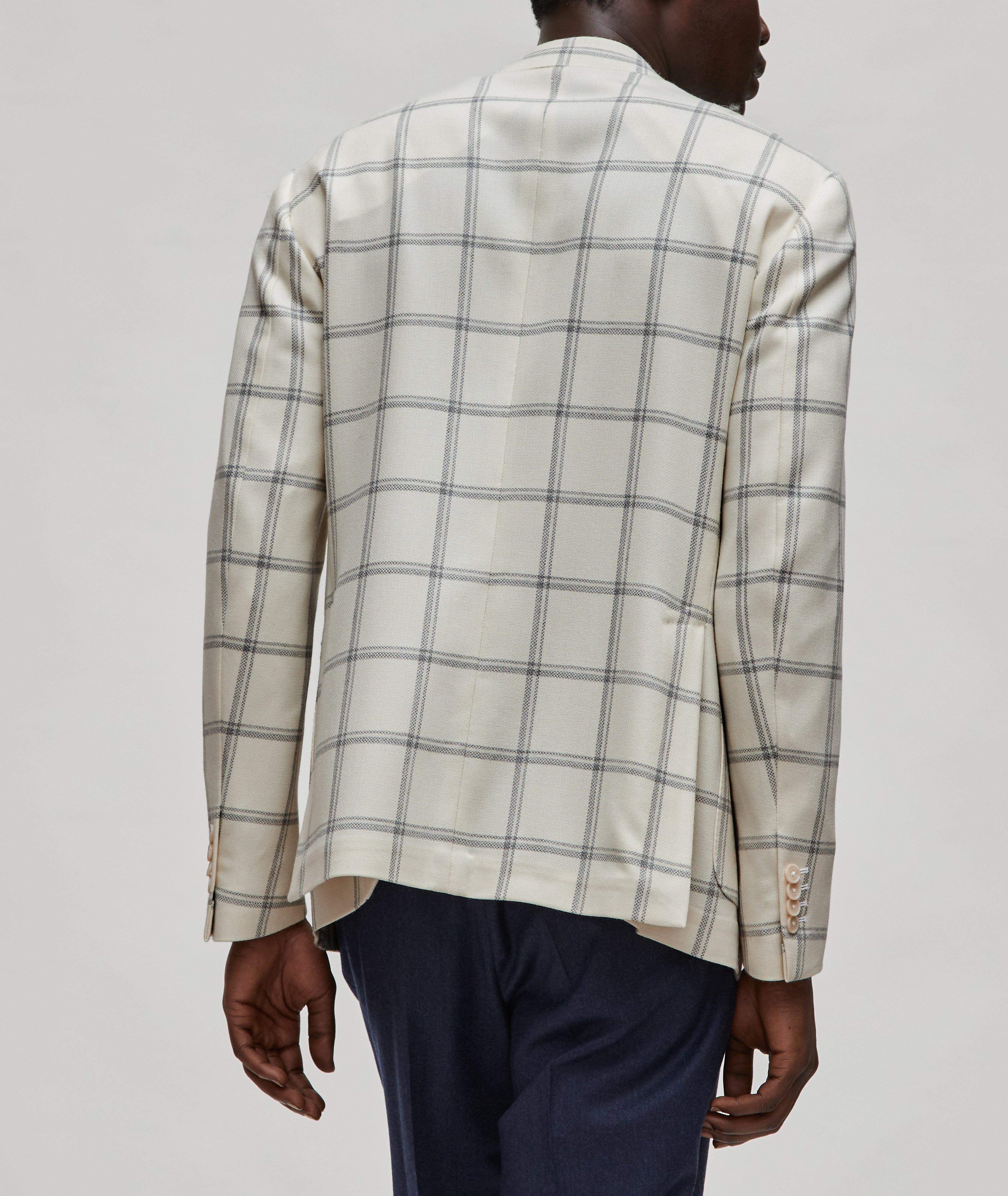Slim-Fit Windowpane Drago Wool Suit image 2