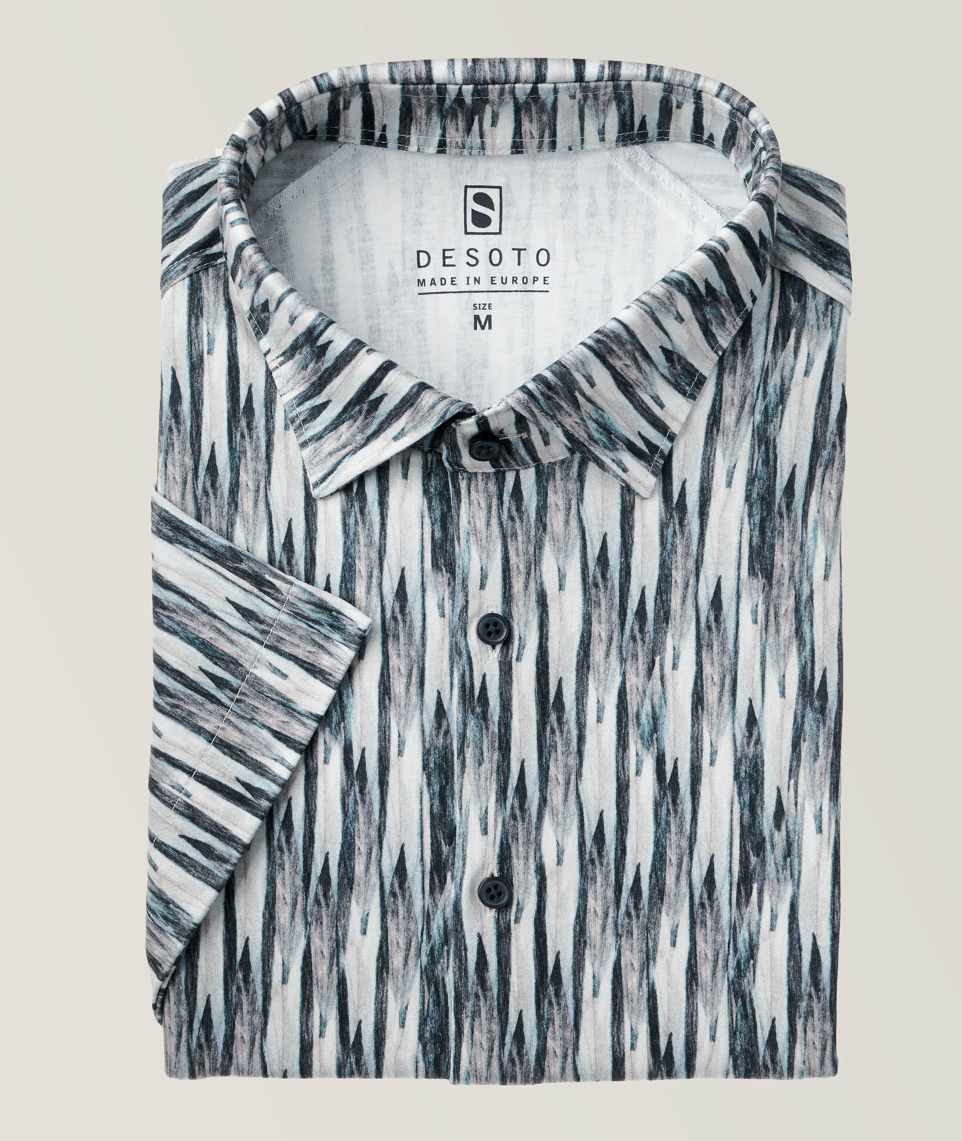 Geometric Jersey Cotton Short-Sleeve Shirt image 0