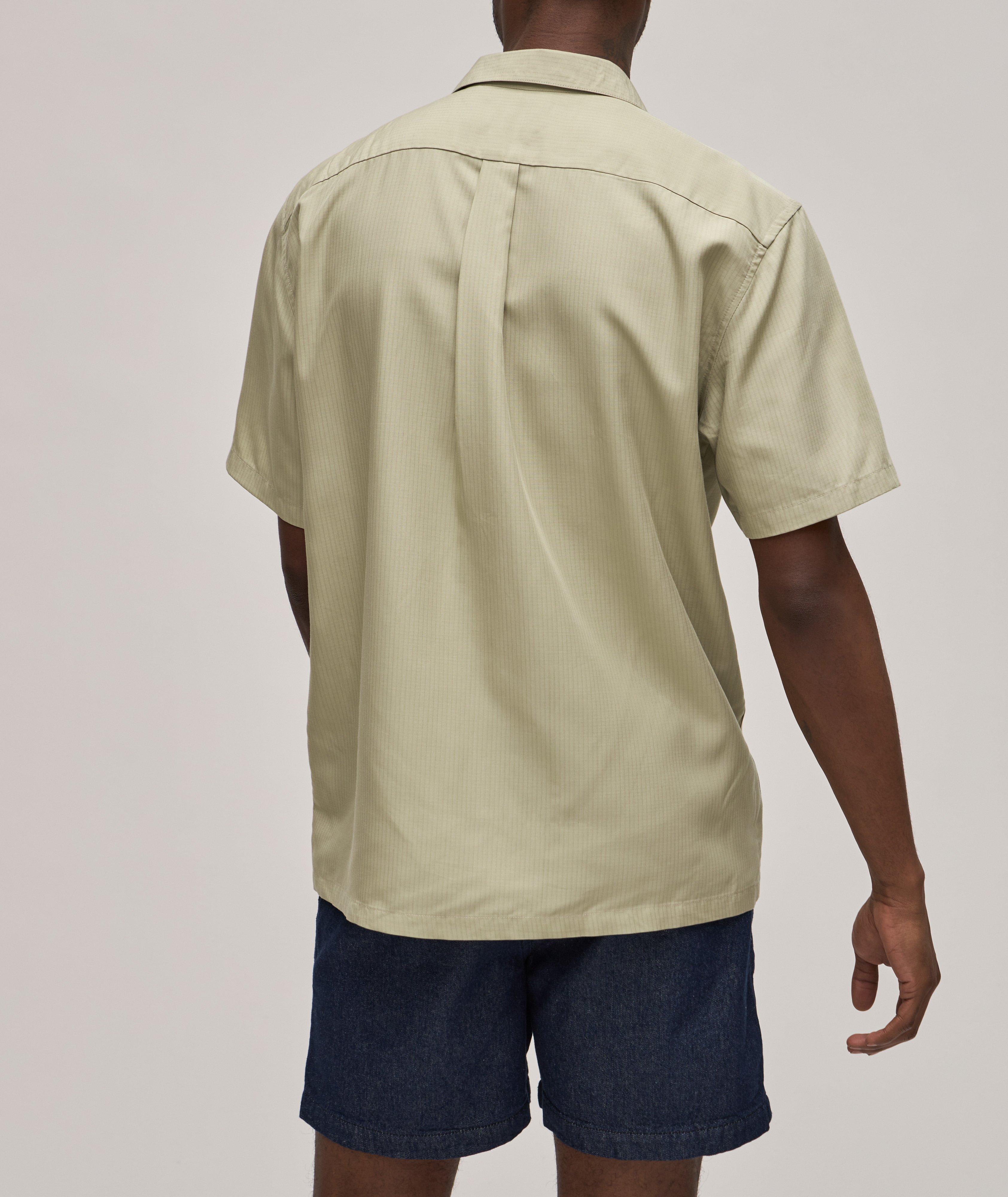 Mini Square Pattern Tencel Ripstop Sport Shirt image 2