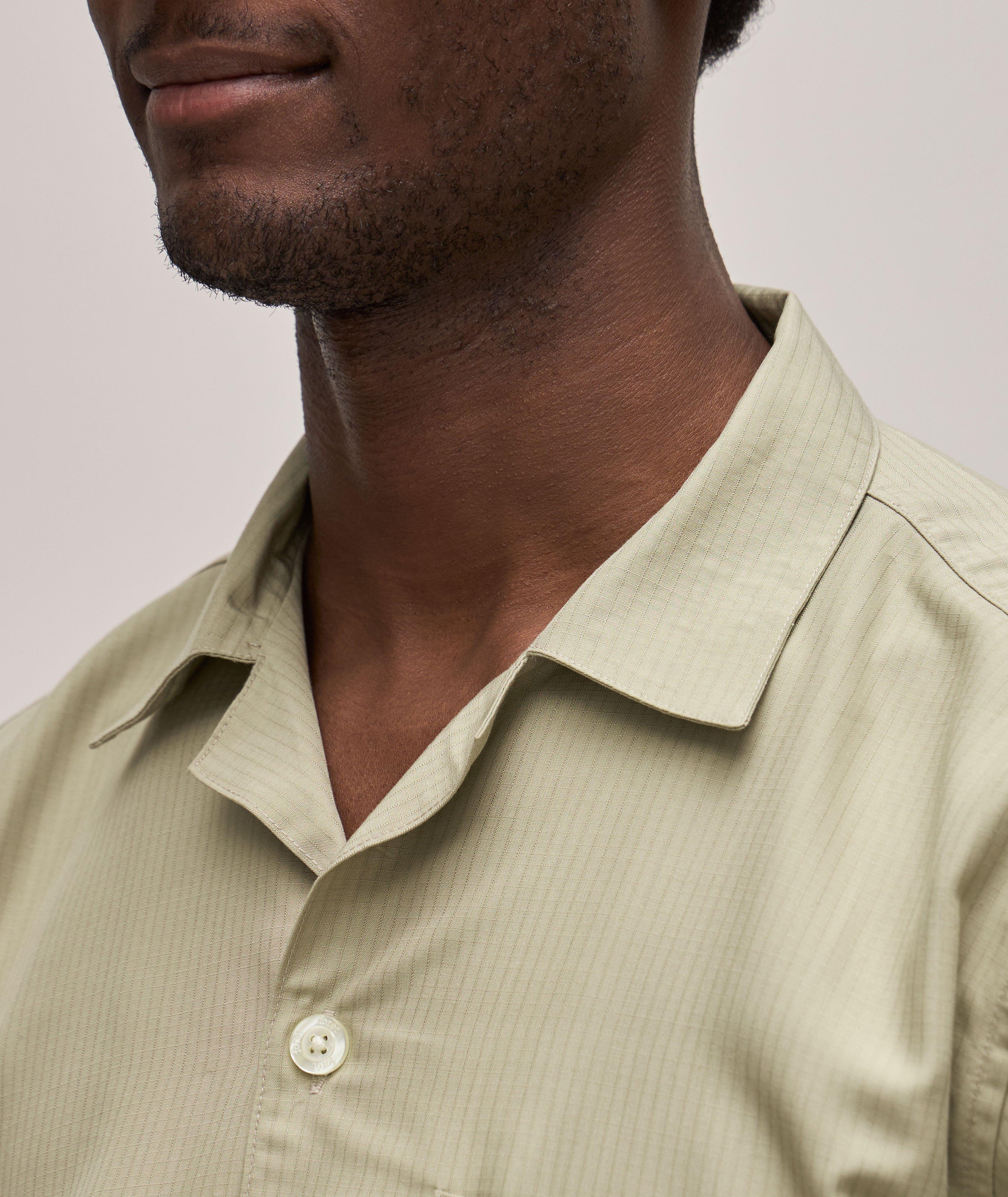 Mini Square Pattern Tencel Ripstop Sport Shirt image 3