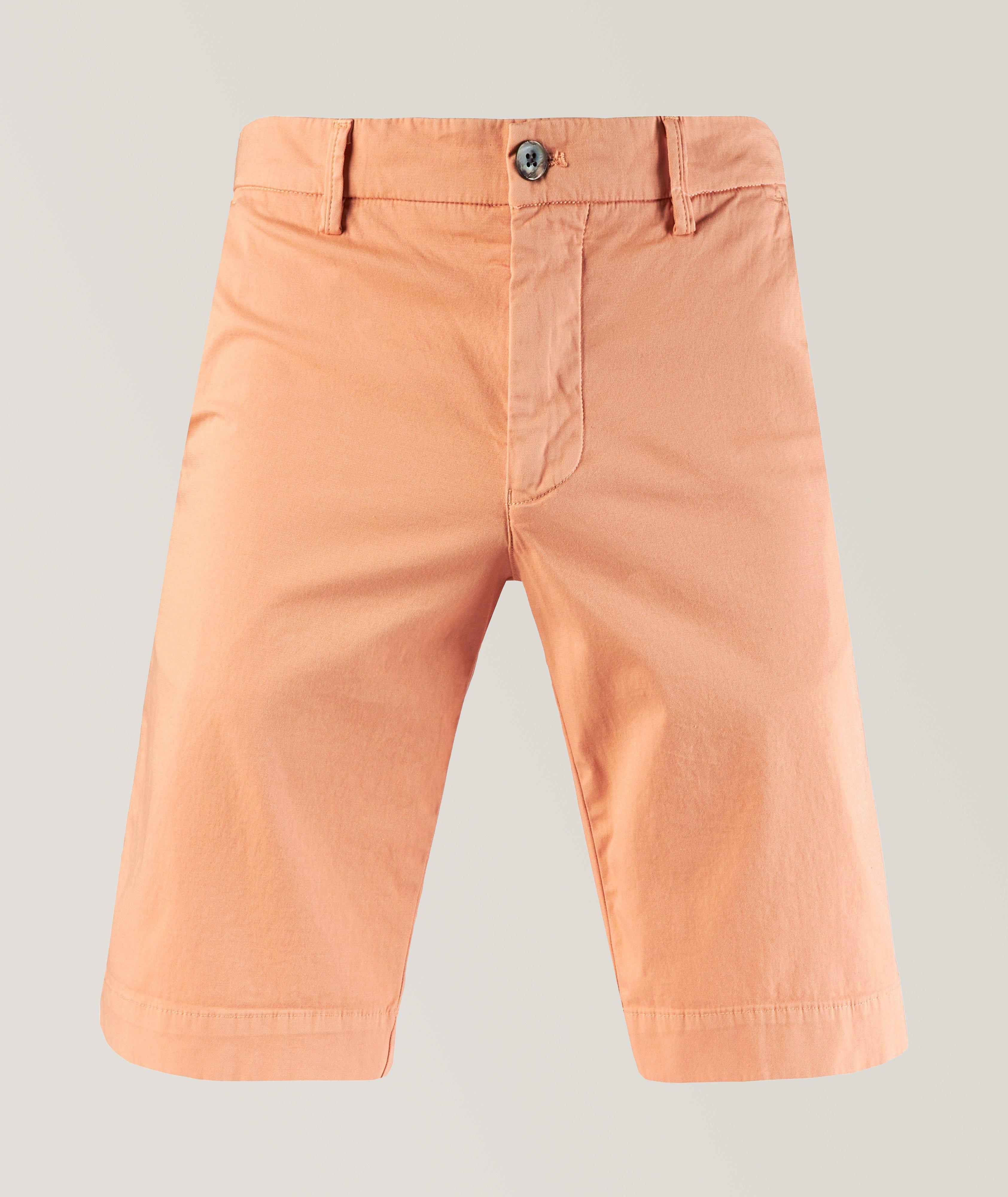 Solid Torino Stretch-Cotton Bermuda Shorts image 0