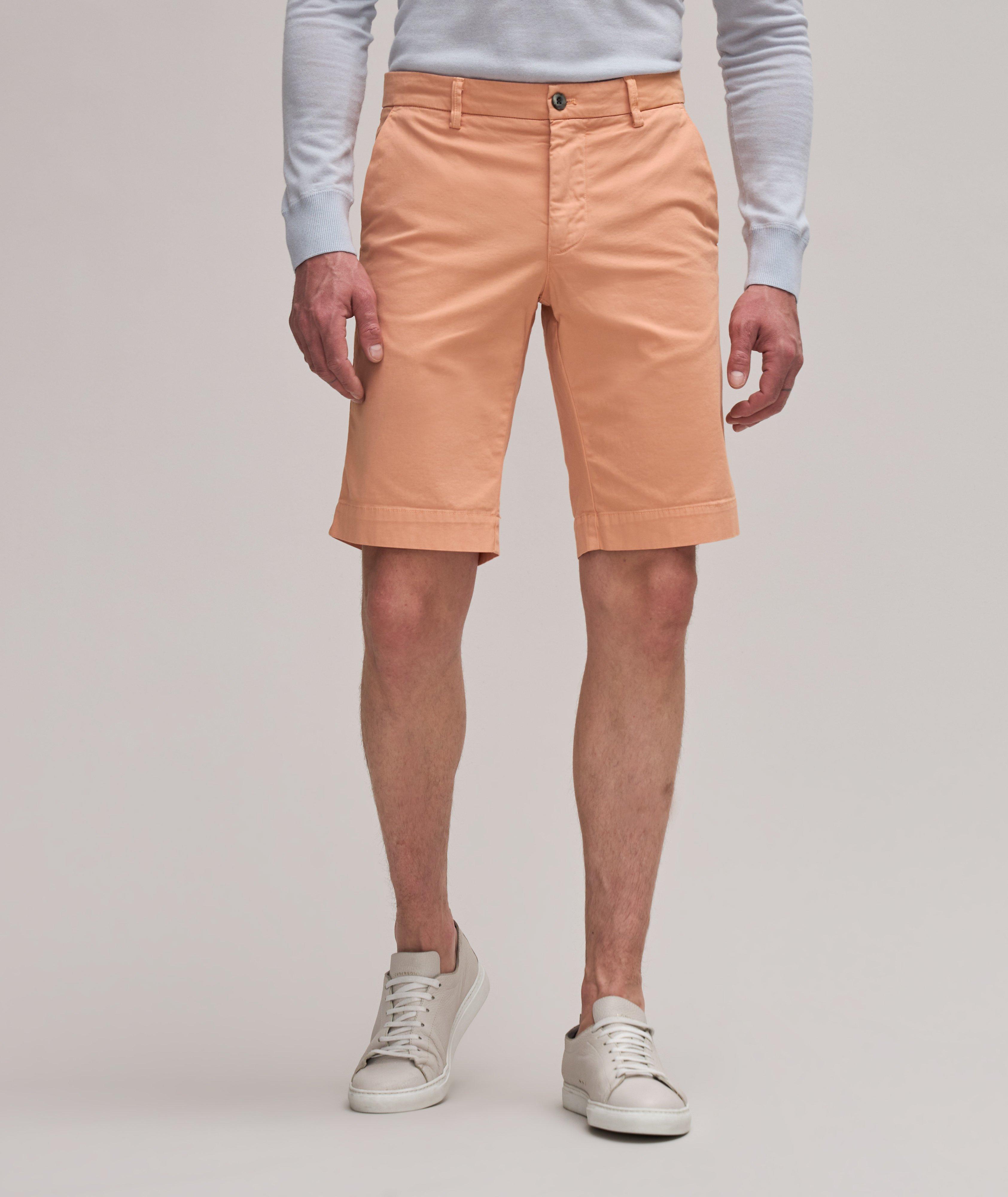 Solid Torino Stretch-Cotton Bermuda Shorts image 1