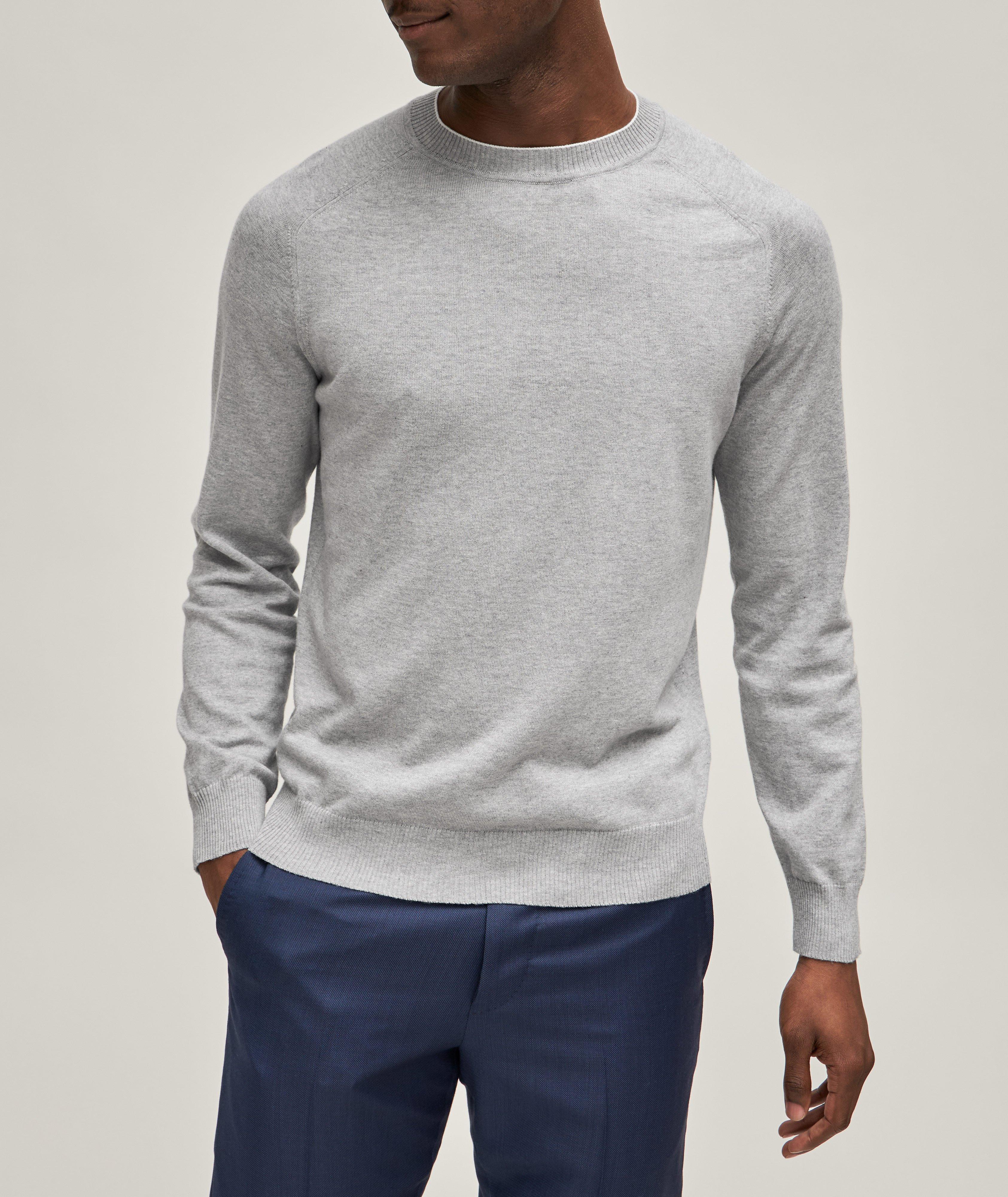 Cotton-Cashmere Neck Sweater image 1