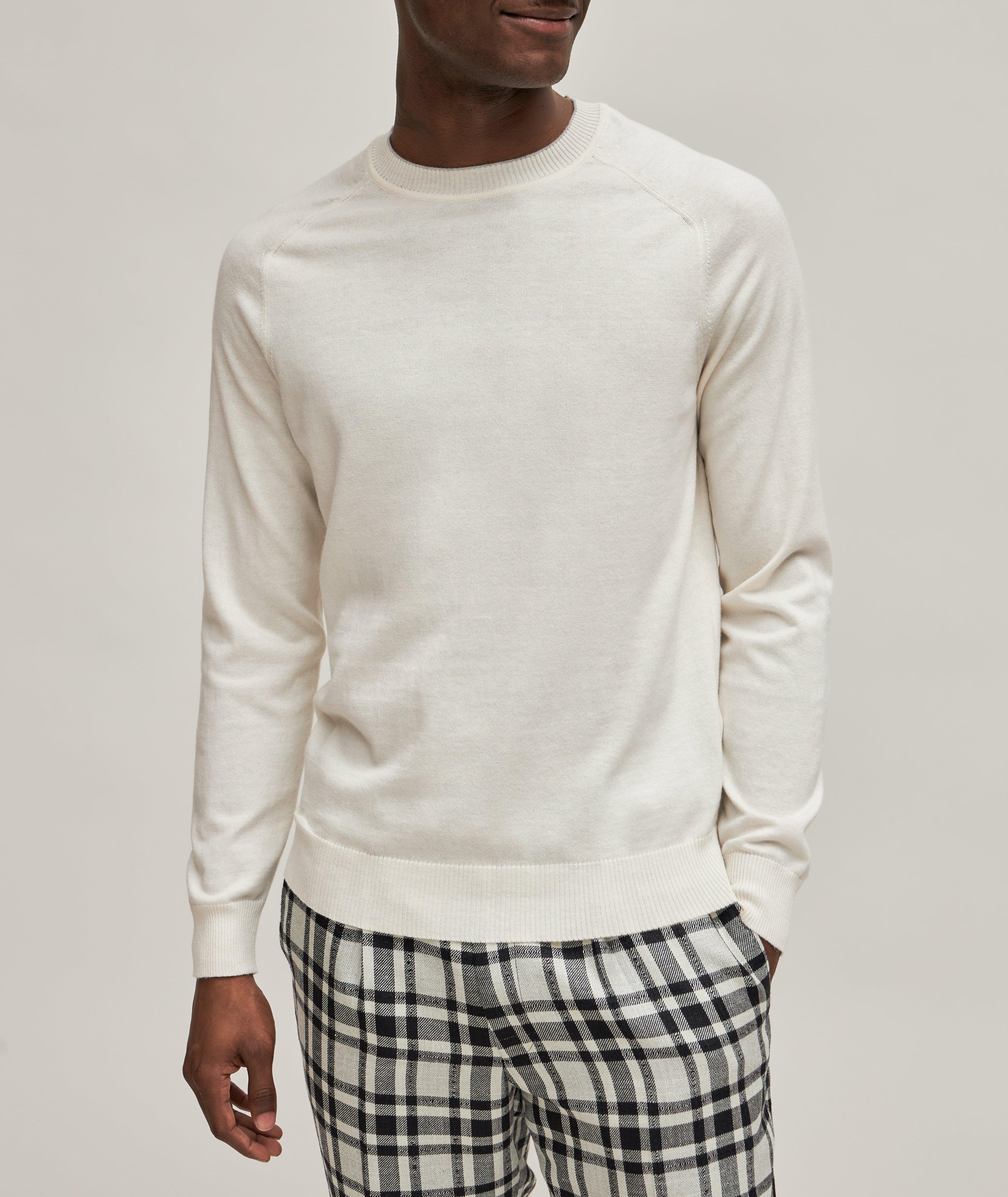 Cotton-Cashmere Neck Sweater image 1