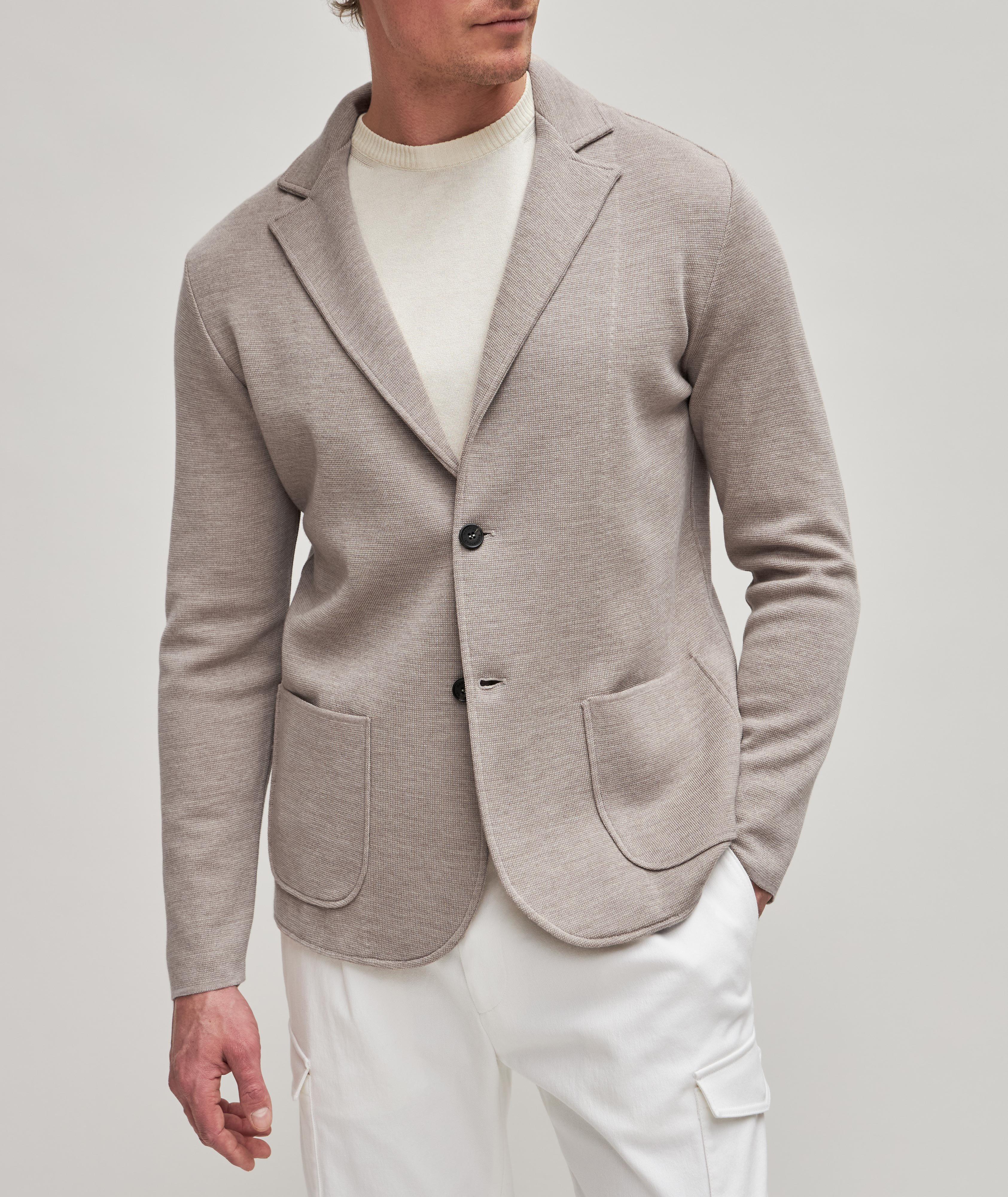 Eco-Tech Wool V Neck Swacket image 1