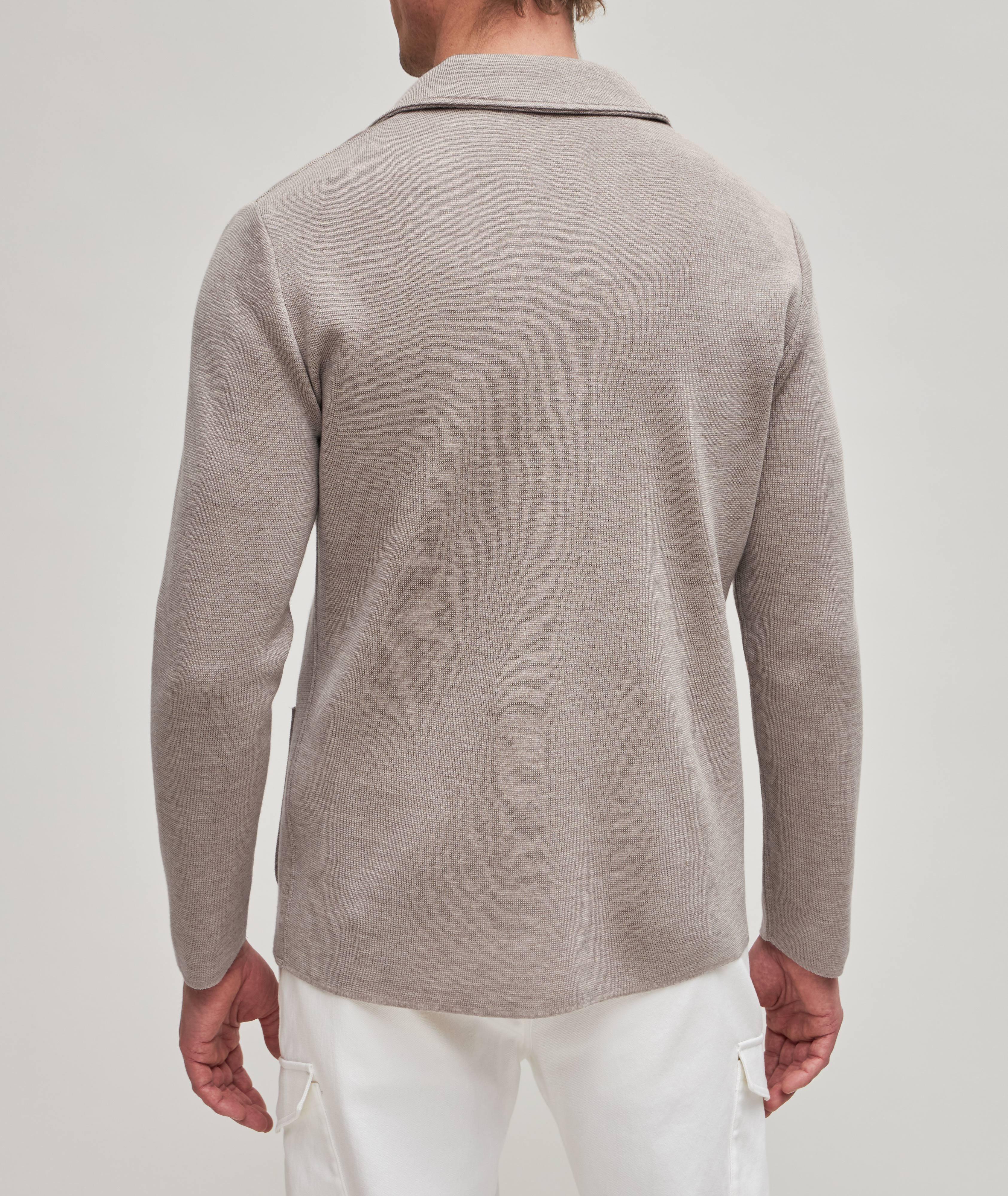 Eco-Tech Wool V Neck Swacket image 2