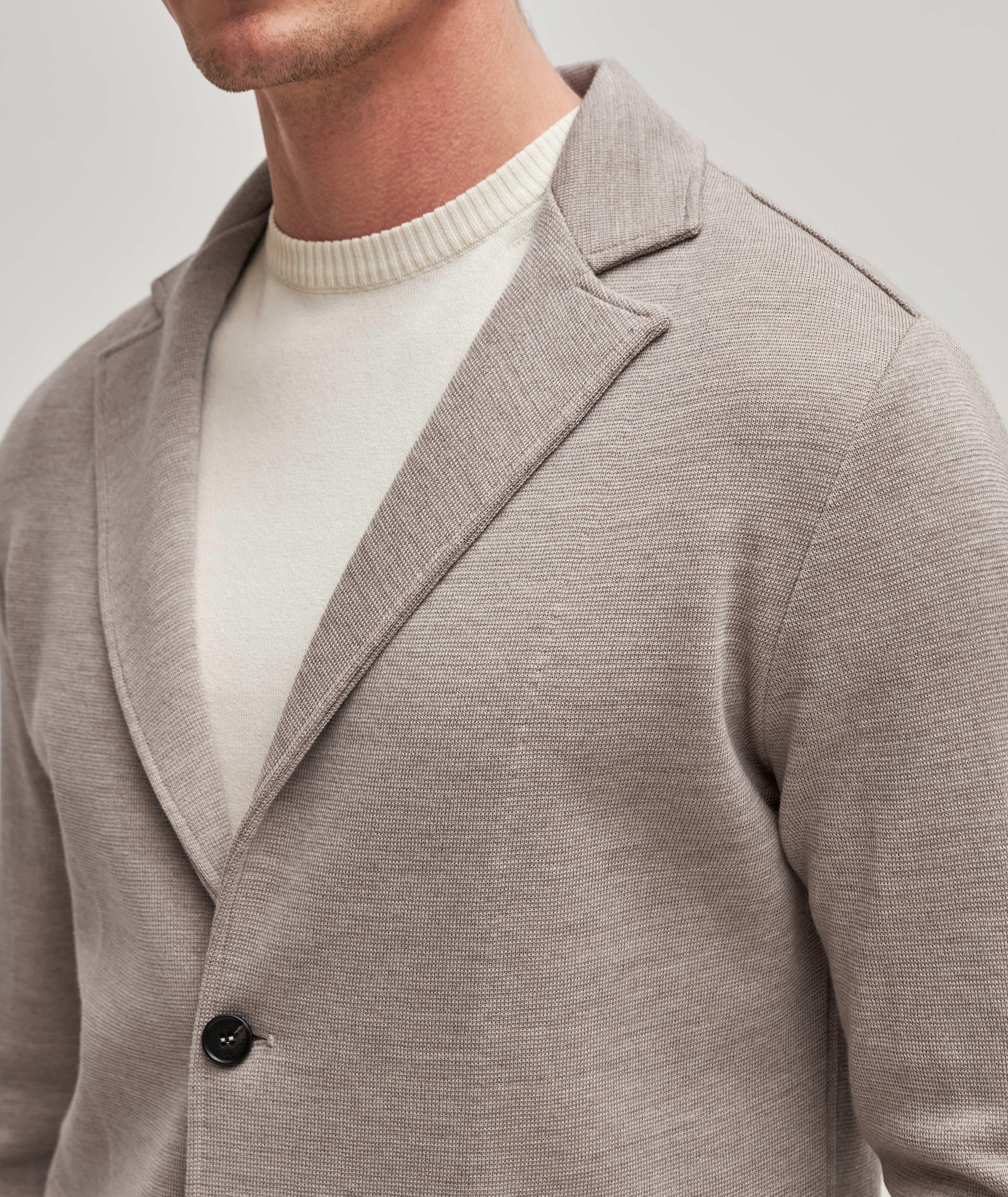Eco-Tech Wool V Neck Swacket image 3