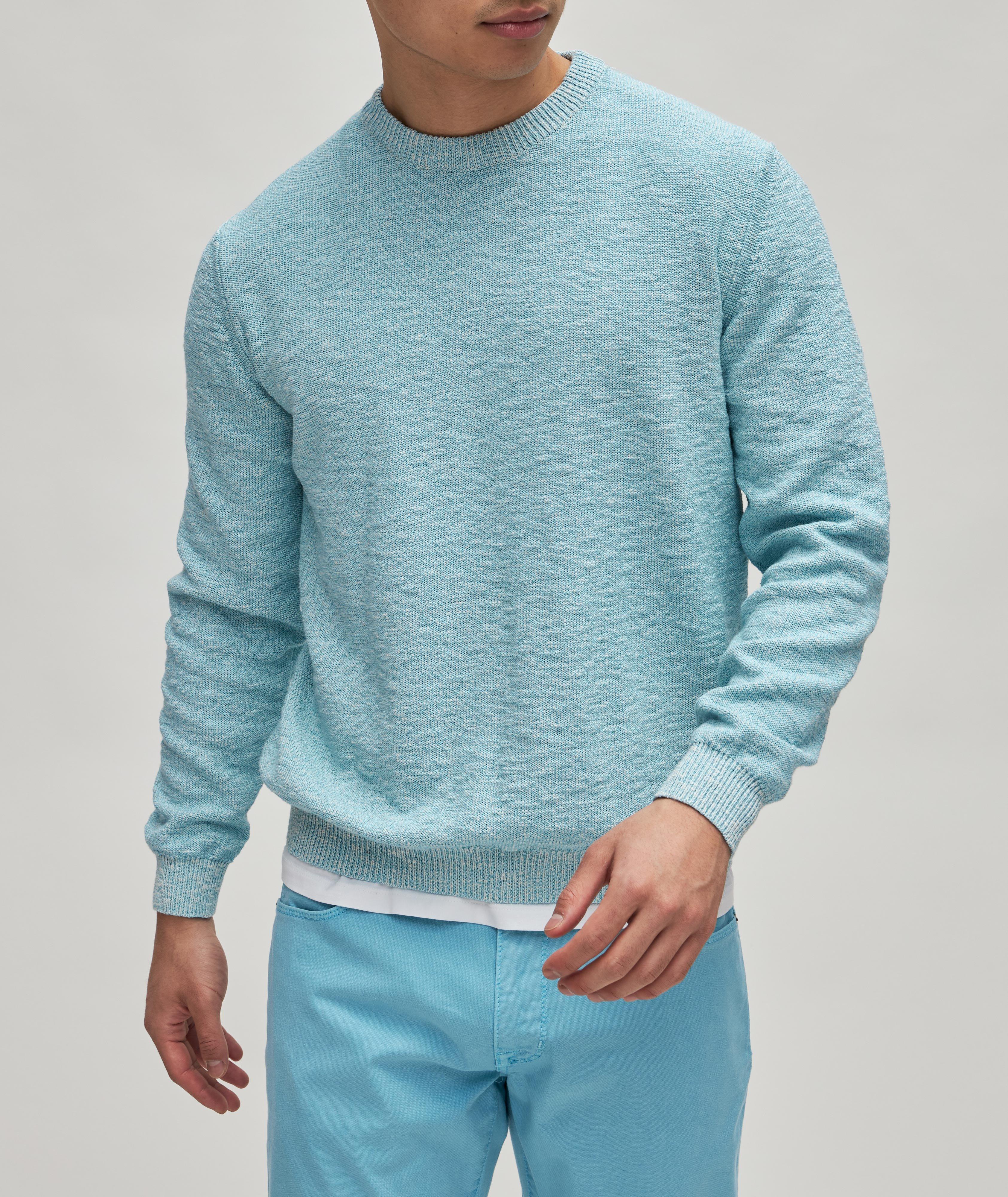 Maurizio Baldassari Summer Mouline Crew Neck Sweater | Sweaters & Knits ...