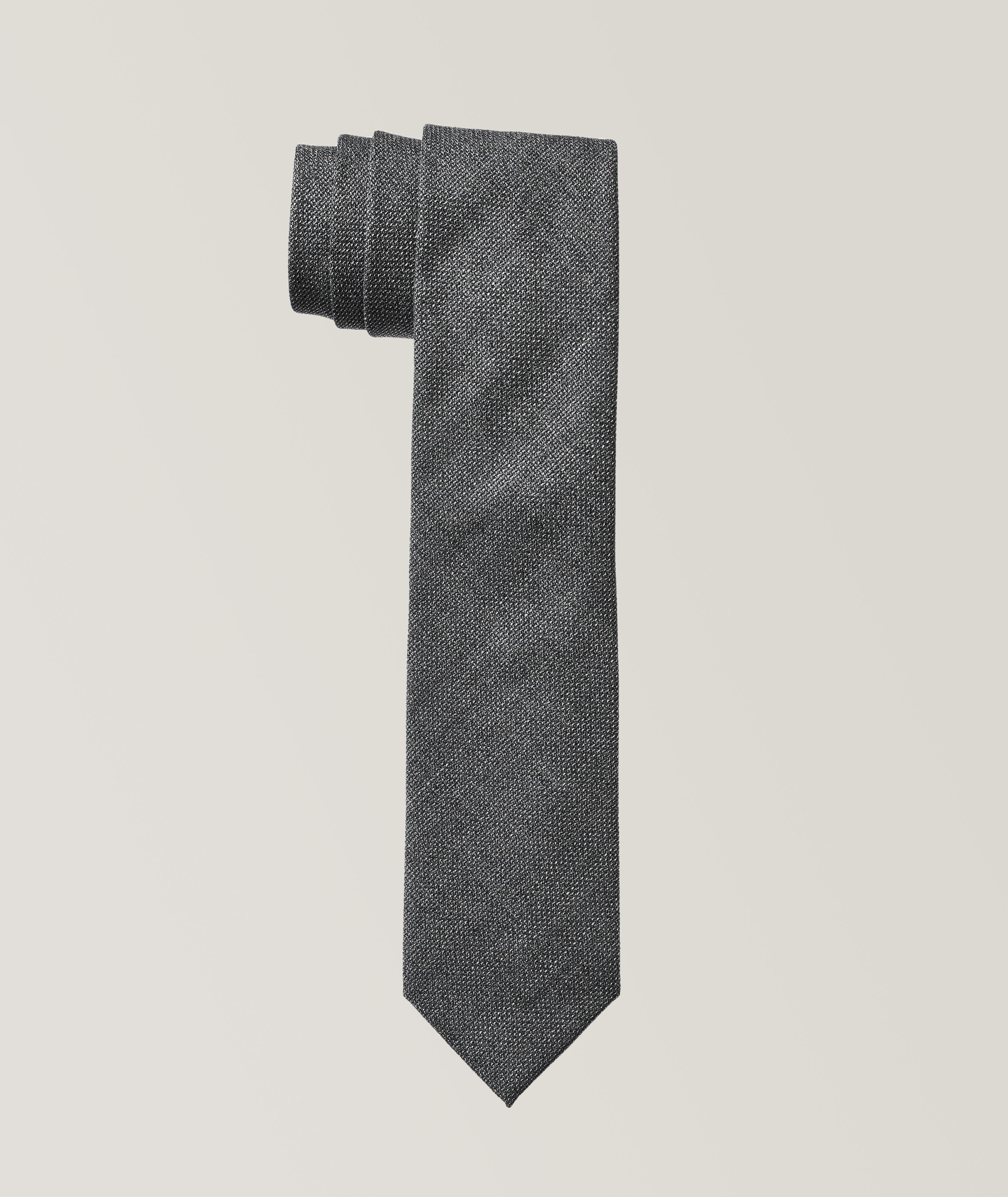 Textured Pattern Wool Tie