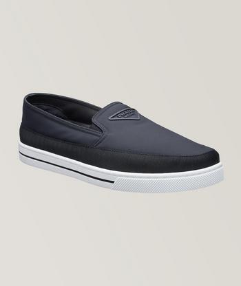 Prada nylon slip on sneakers hotsell