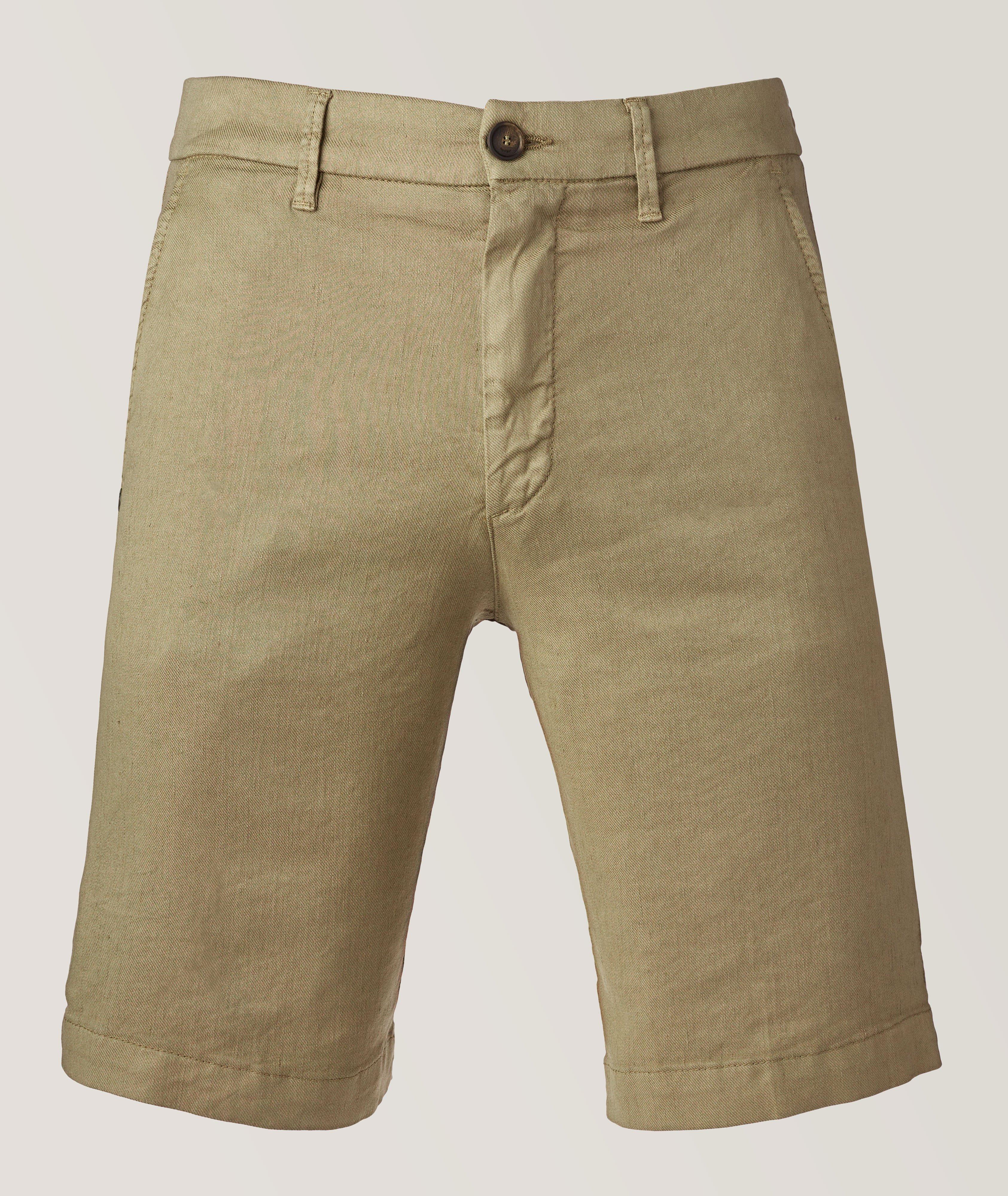 Bernini Linen-Blend Bermuda Shorts