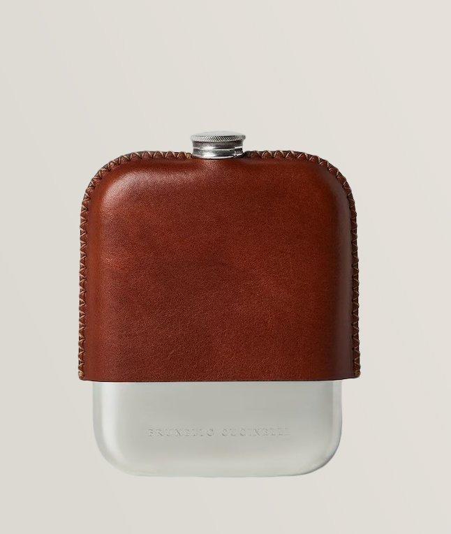 Leather Stainless Steel Flask