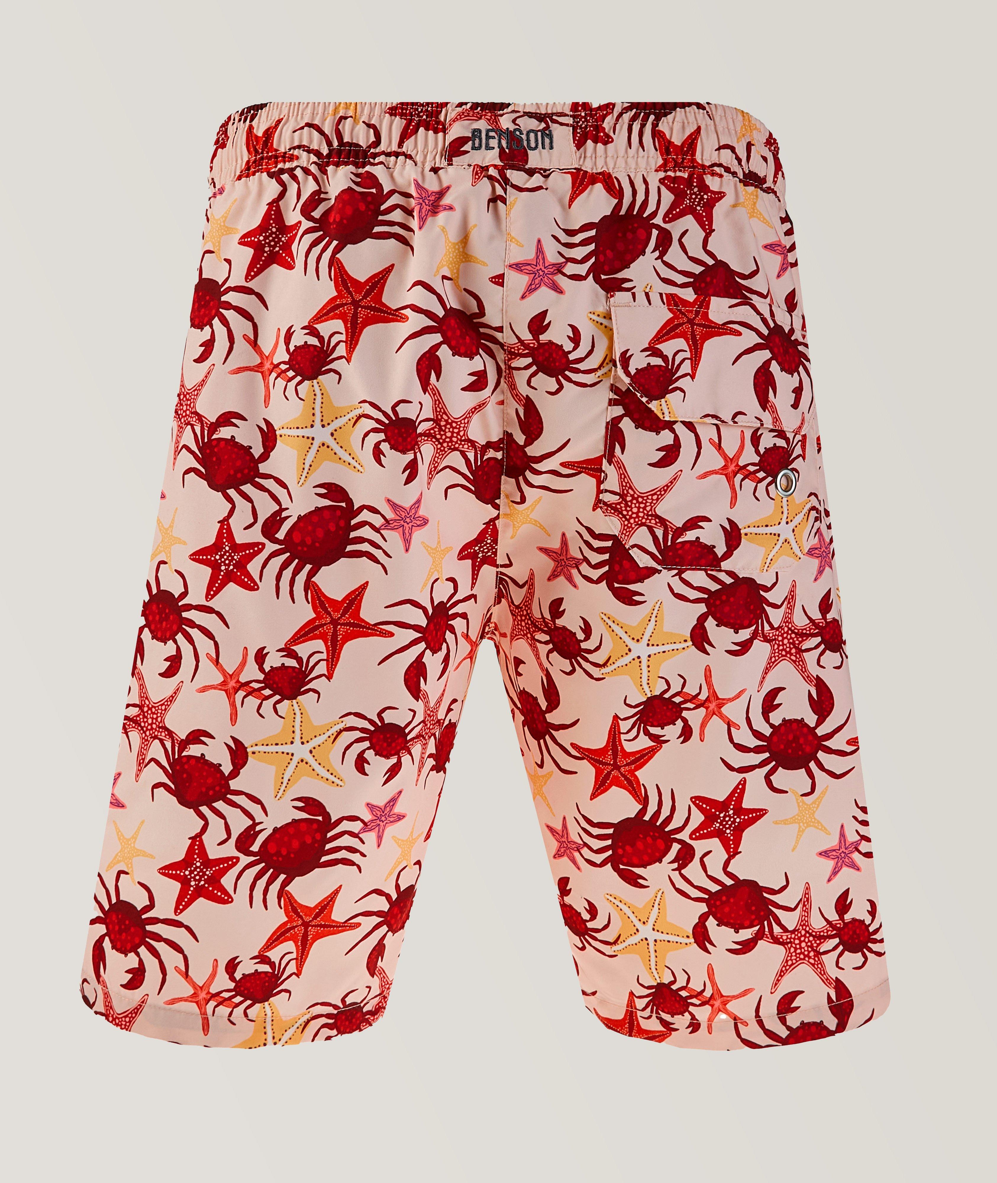 Crab Print Swim Trunk  image 1