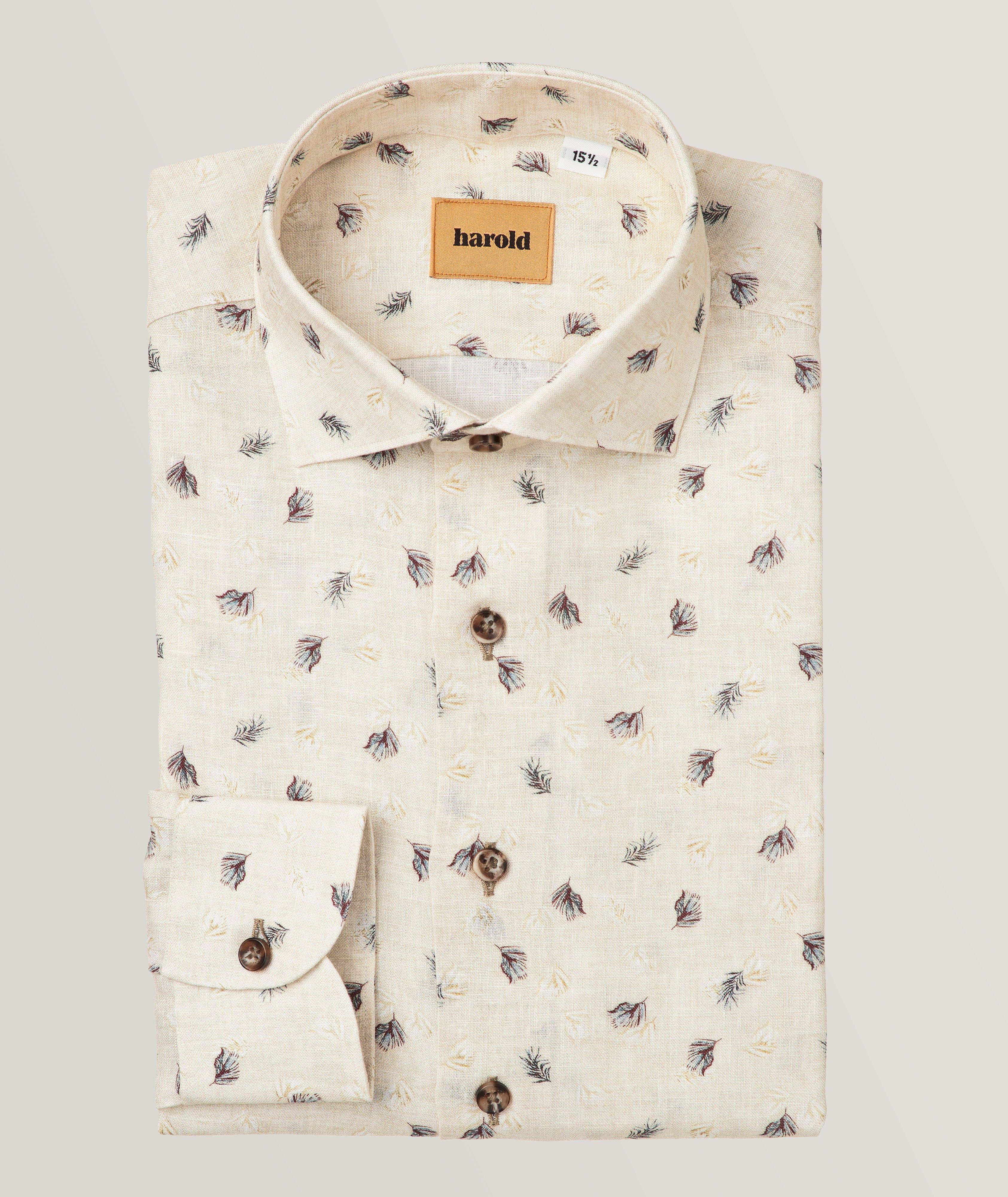 Leaf Pattern Mélange Dress Shirt image 0
