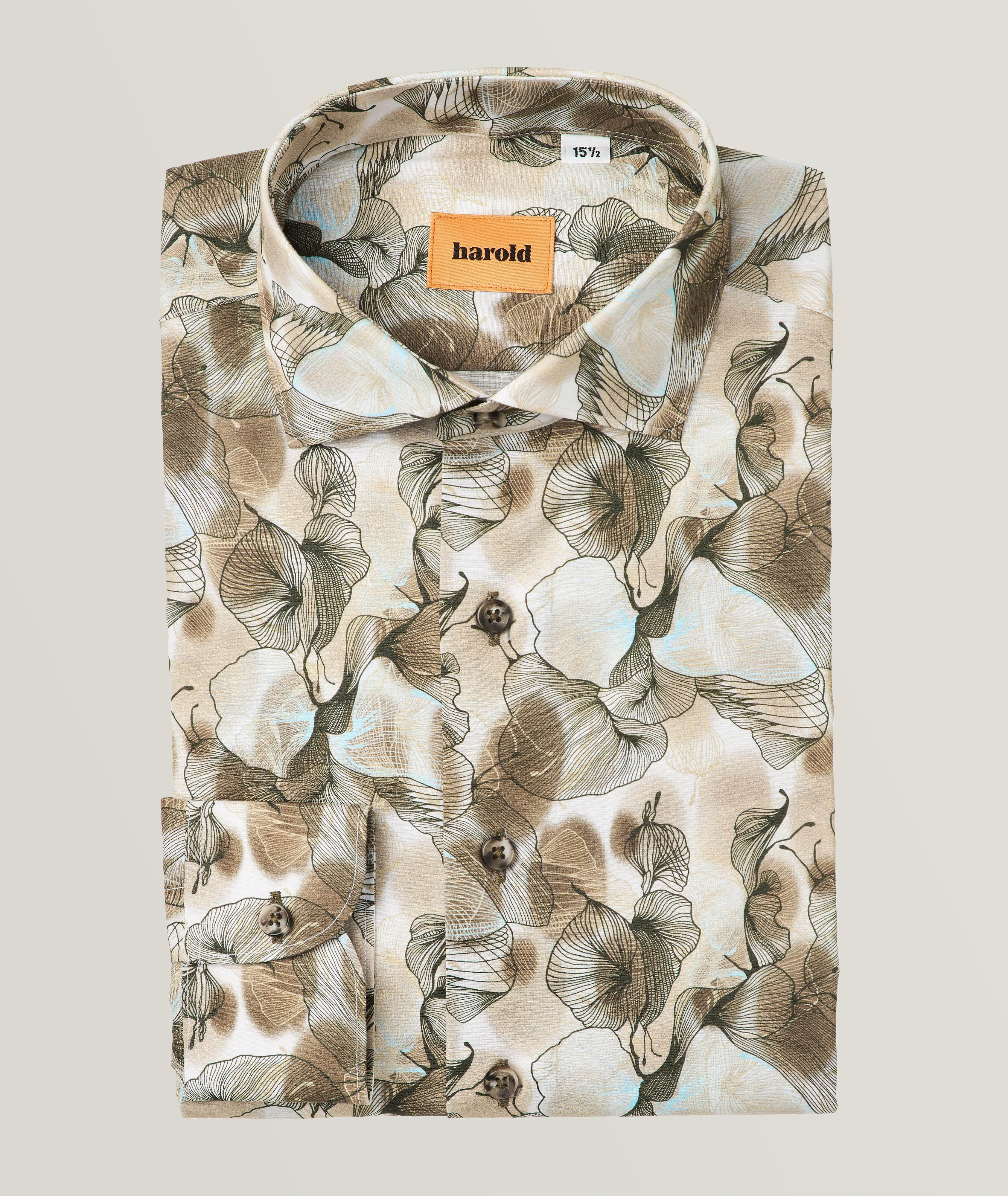 Leaf Pattern Dress Shirt image 0