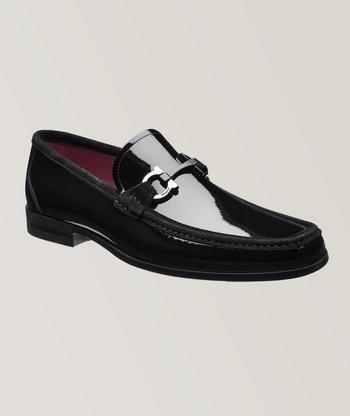 Ferragamo patent clearance leather shoes