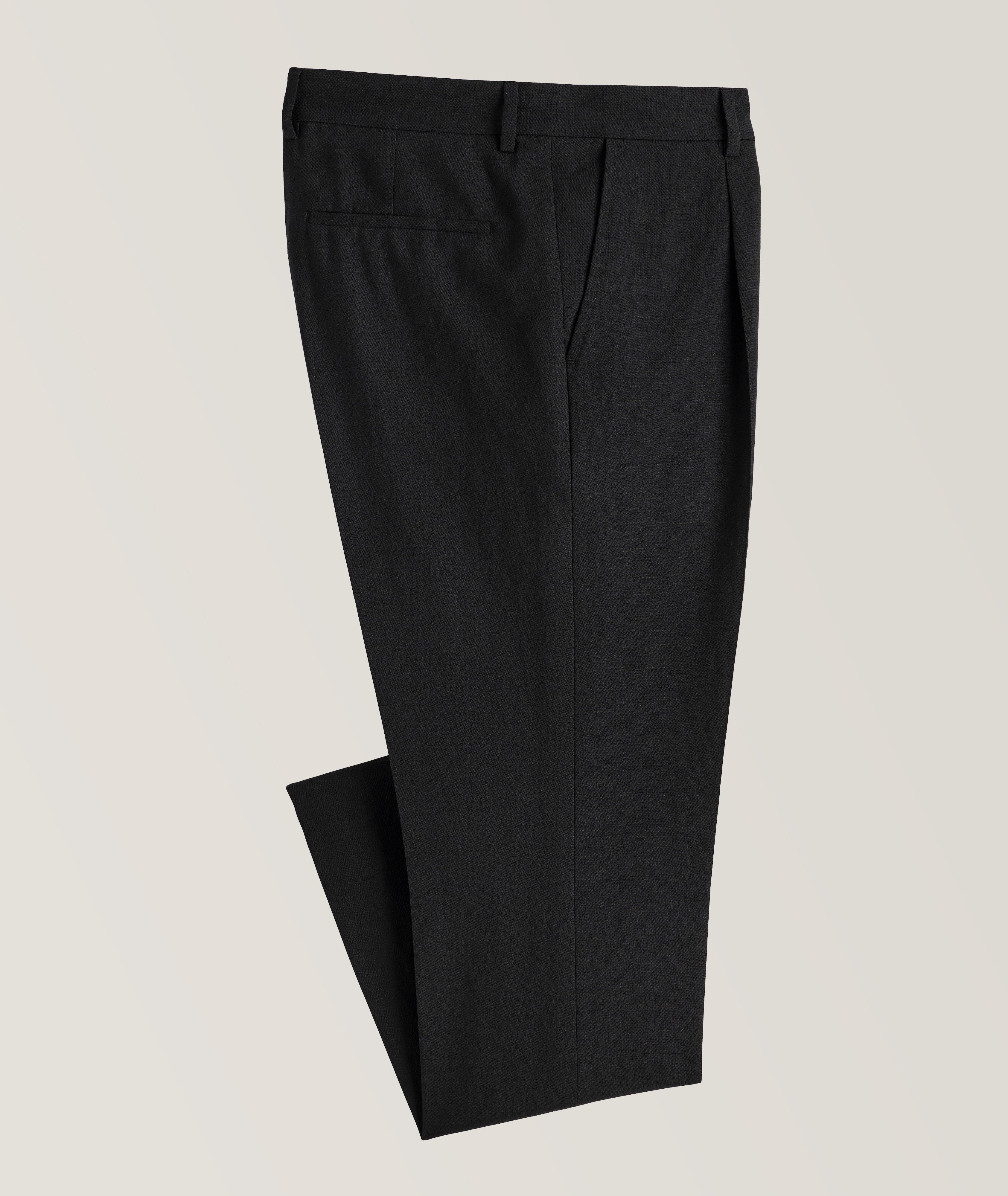 Brunello Cucinelli Pleated Linen-Wool Dress Pants | Dress Pants | Final Cut