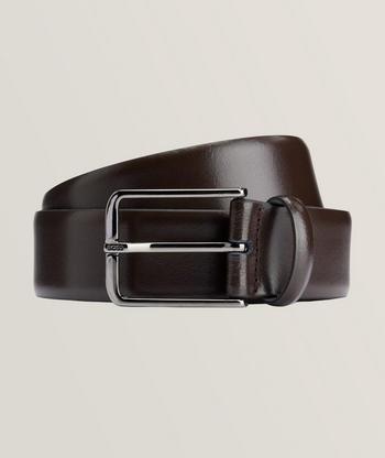 Berluti Classic Patinated Leather Belt, Belts