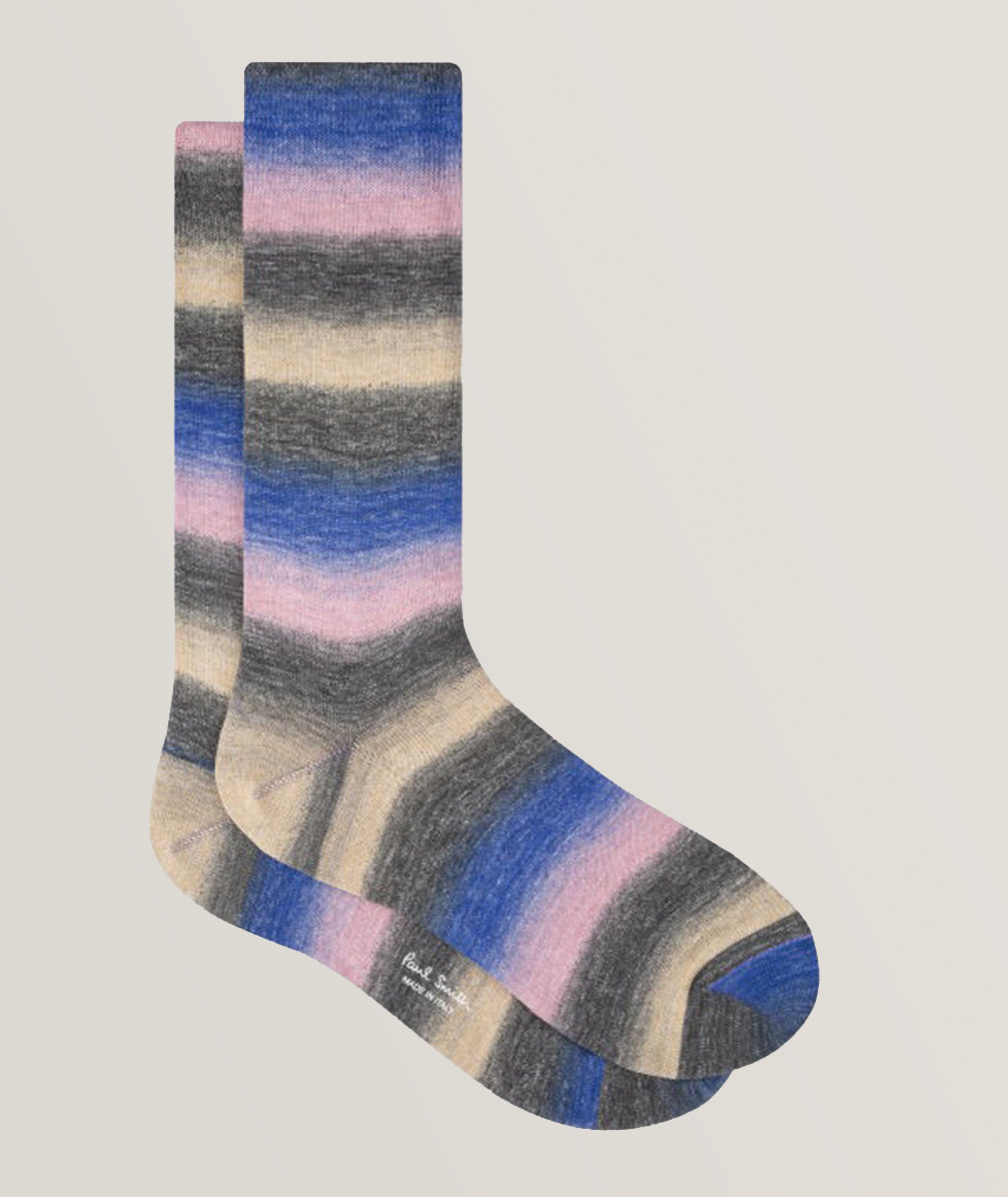 Bespoke Ombre Cotton-Blend Socks