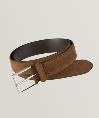 Anderson's Suede Square Pin-Buckle Belt, Belts