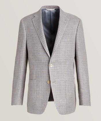 Houndstooth sport clearance coat black white