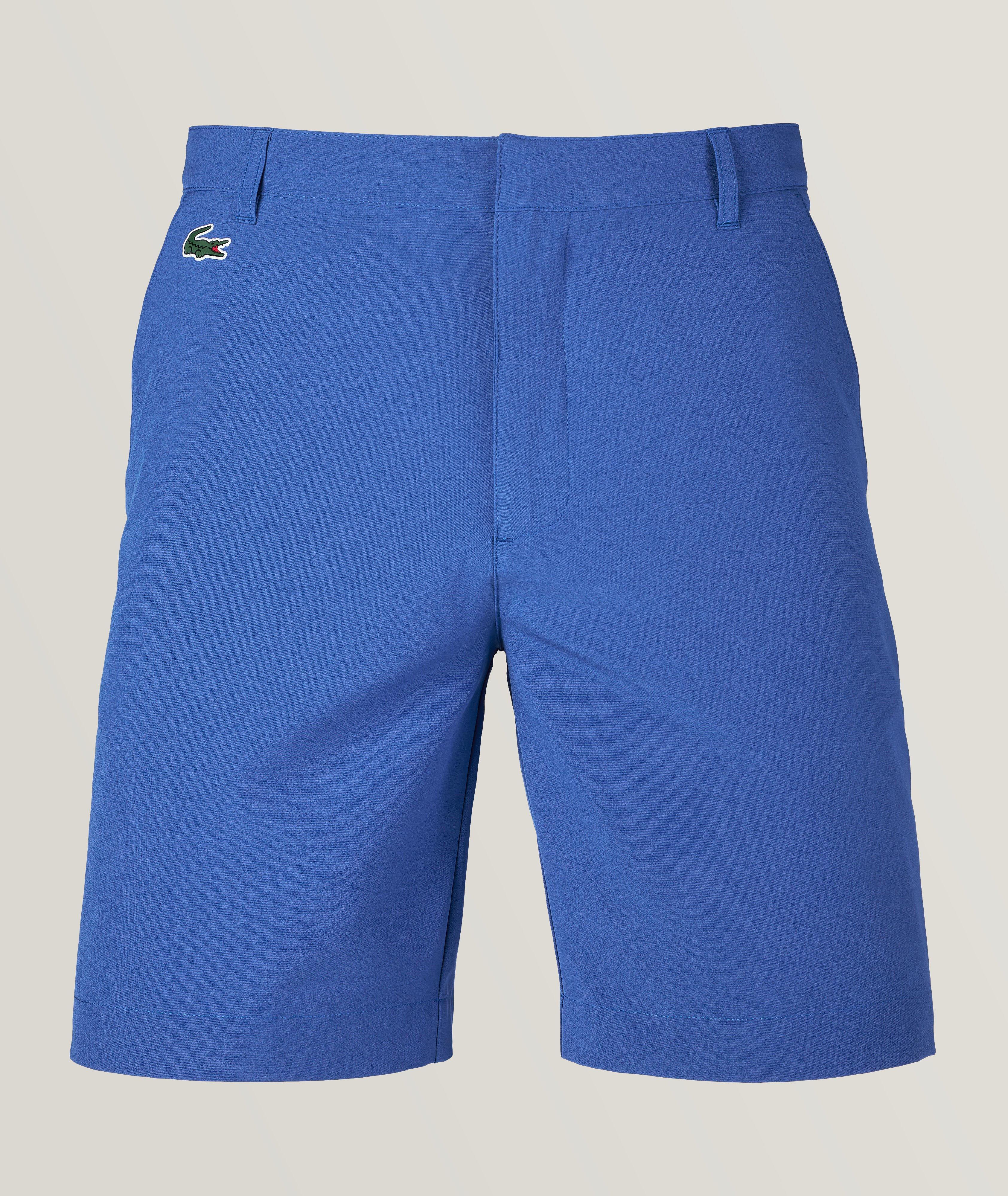 Lacoste Sport Technical-Blend Golf Bermuda Shorts In Blue , Men's Size 32