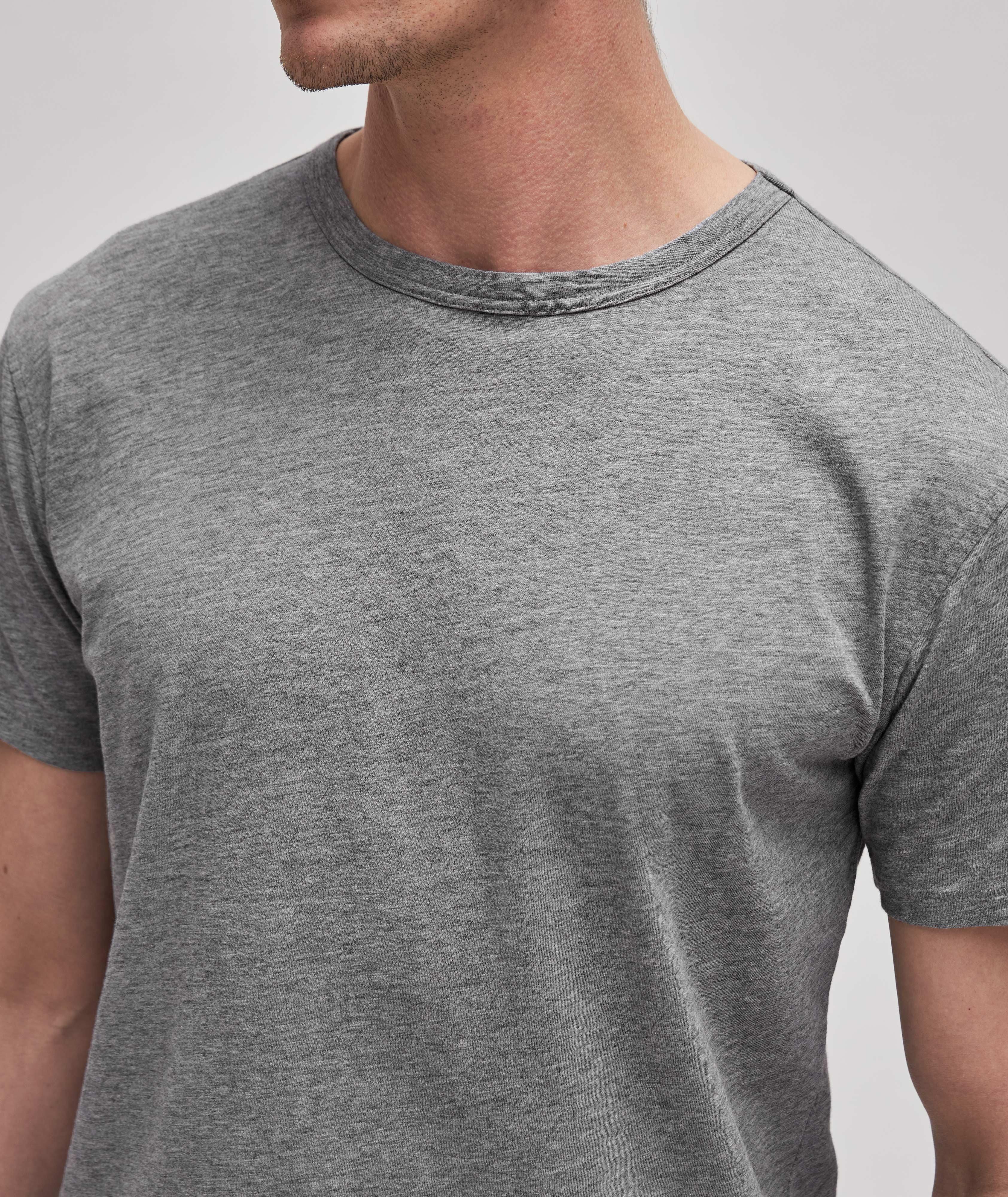 Athletic Cotton Crew Neck T-Shirt image 4