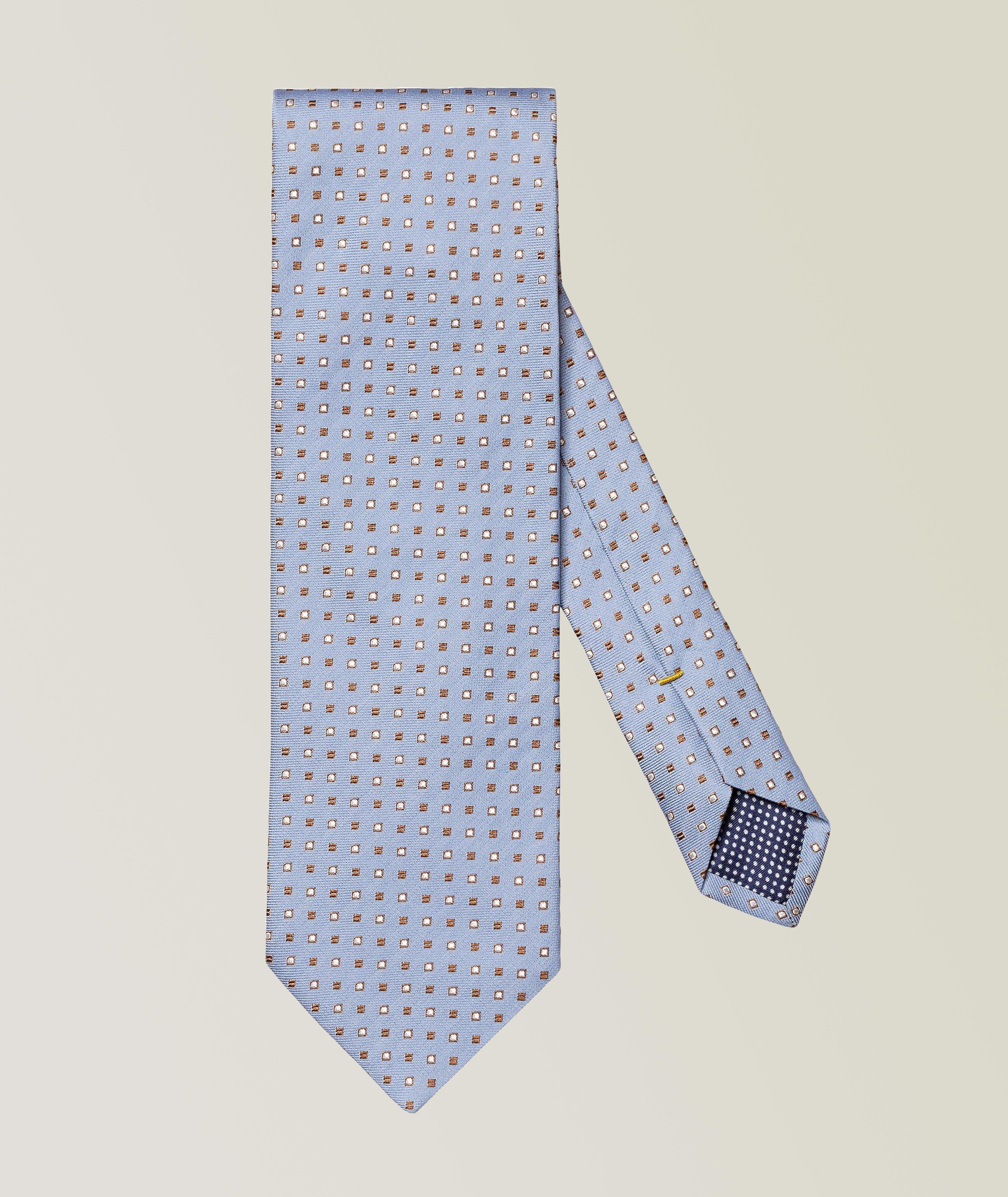 Dot Pattern Silk-Cotton Tie