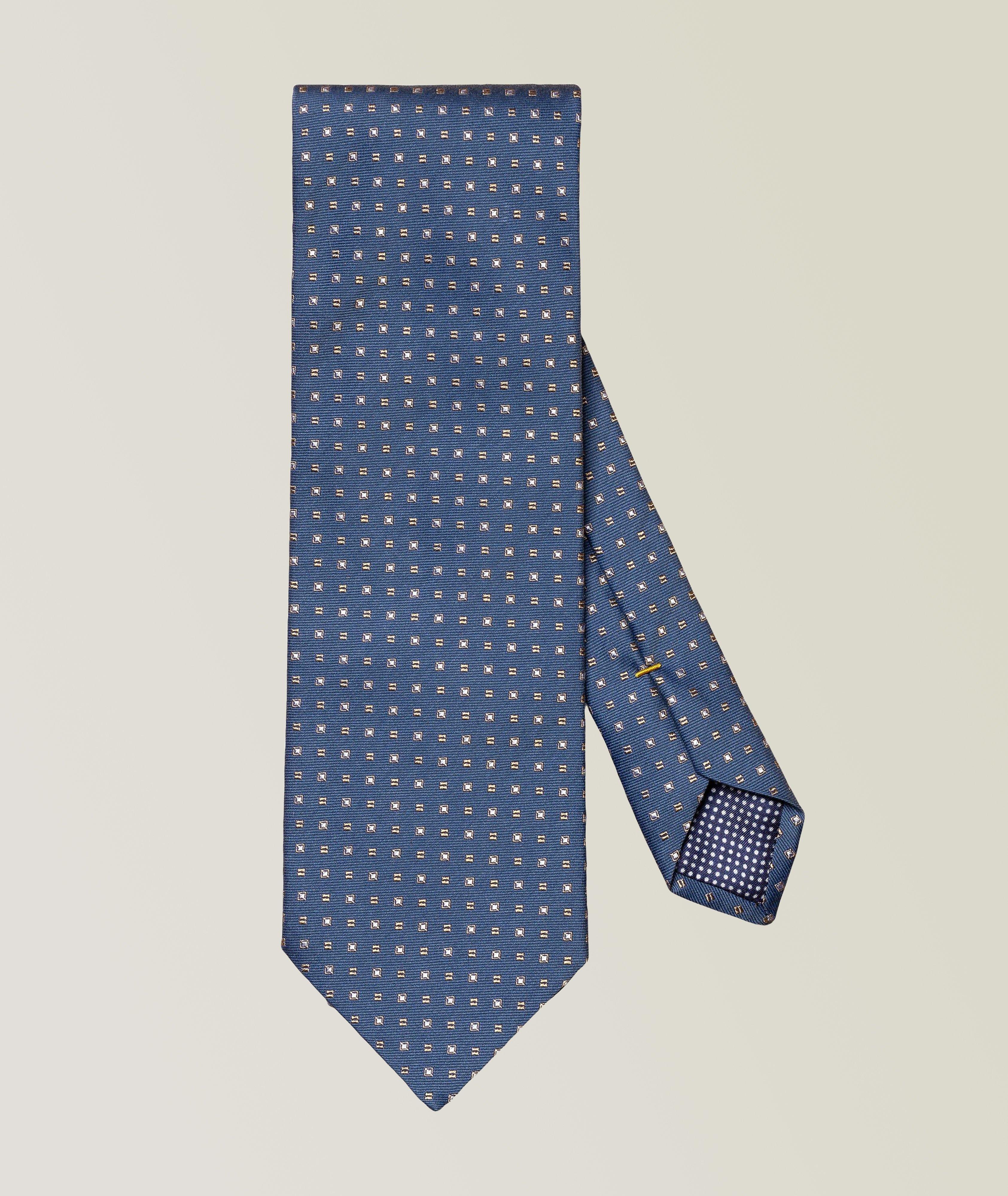 Dot Pattern Silk-Cotton Tie