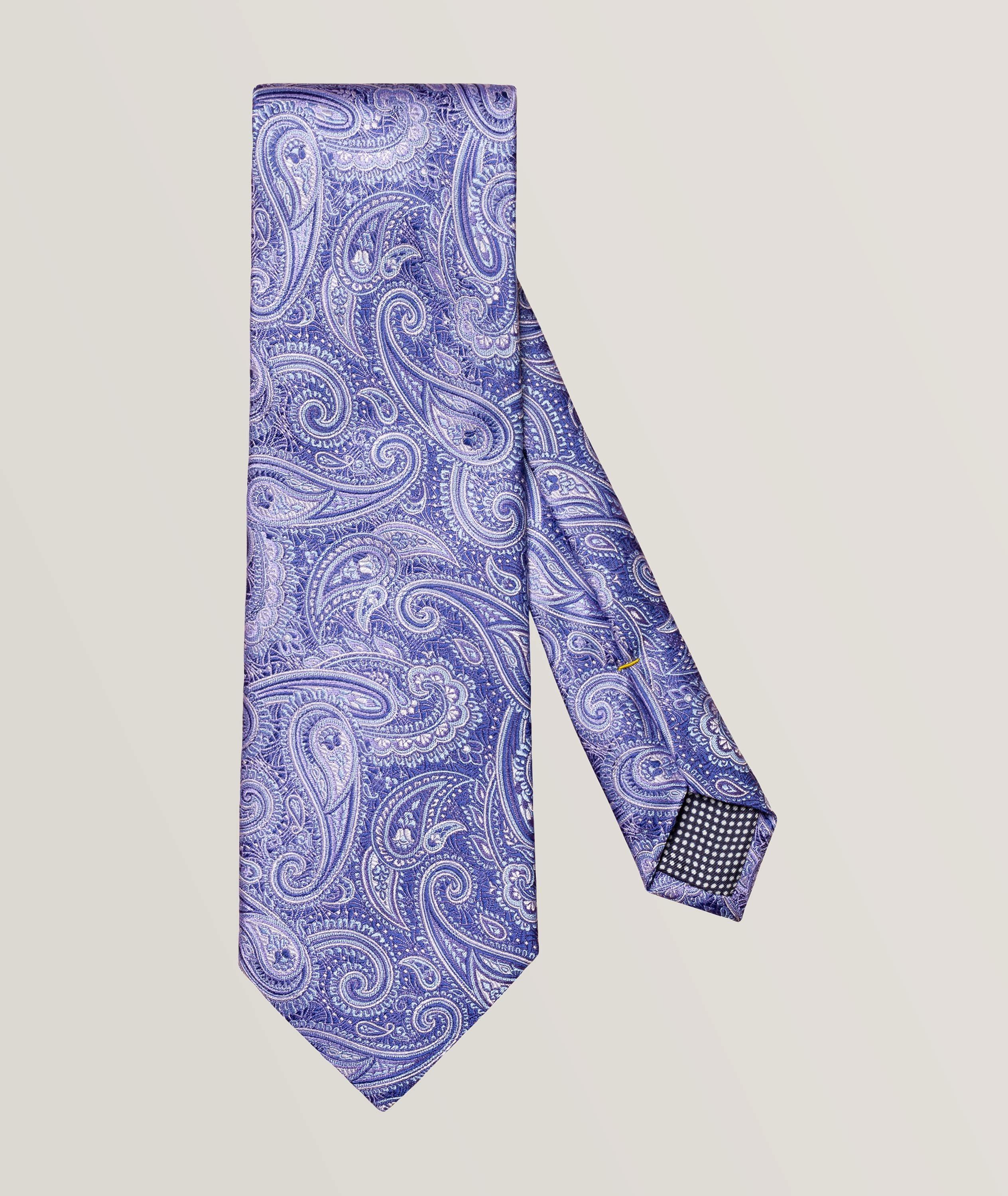 Jacquard Paisley Pattern Silk Tie
