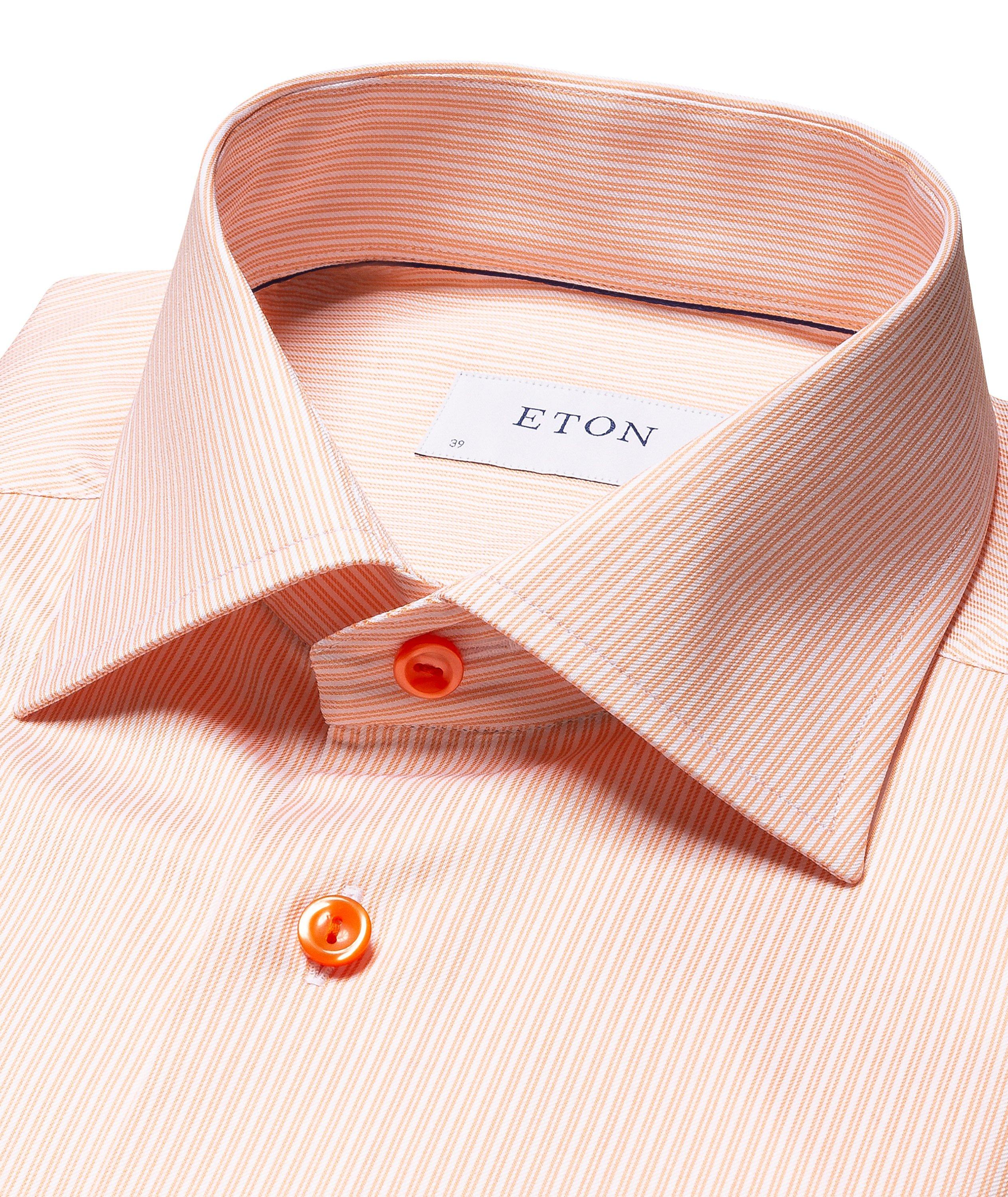 Slim Fit Striped Twill Shirt image 4