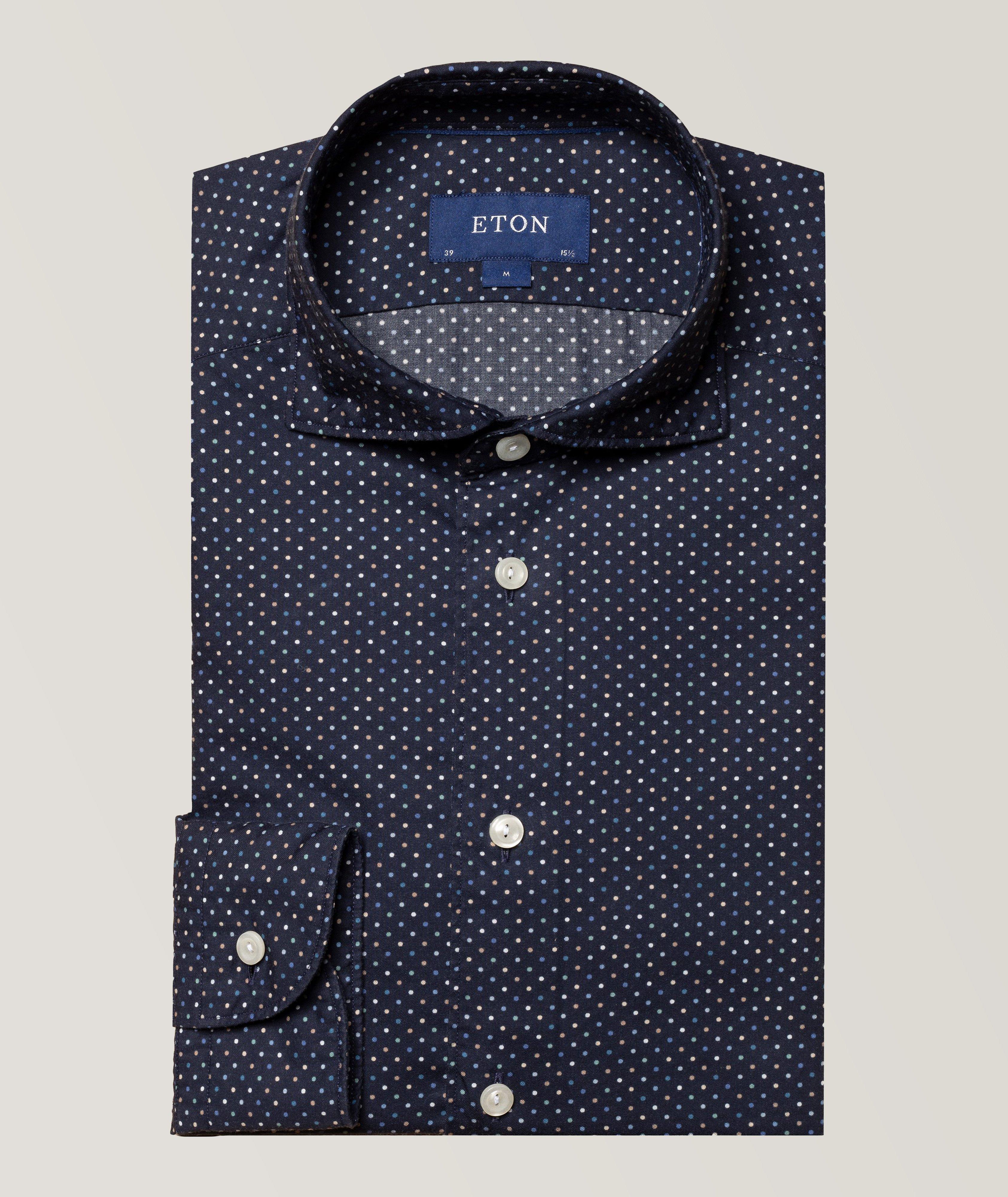 Slim-Fit Polka Dot Pattern Shirt  image 0