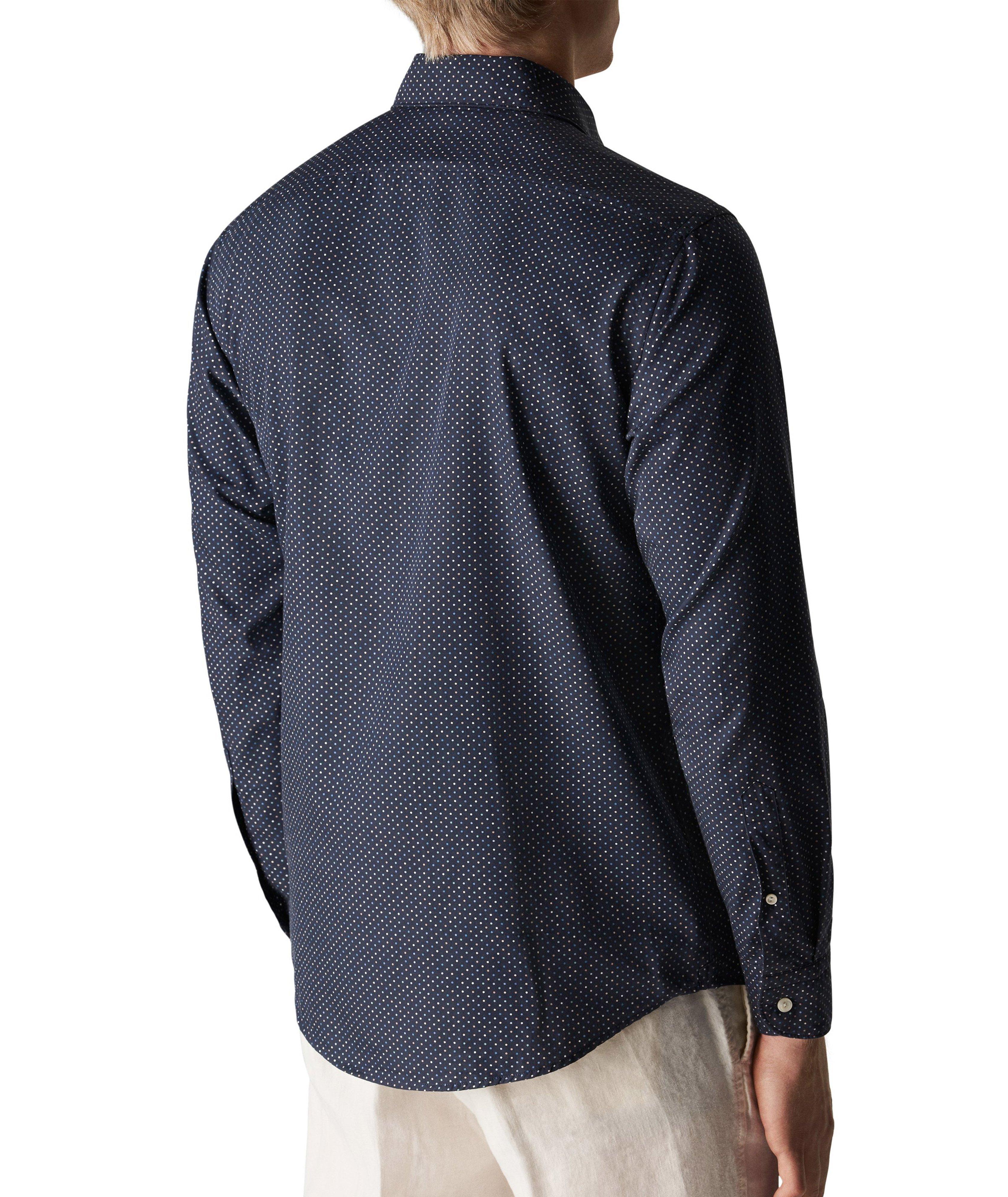 Slim-Fit Polka Dot Pattern Shirt  image 2