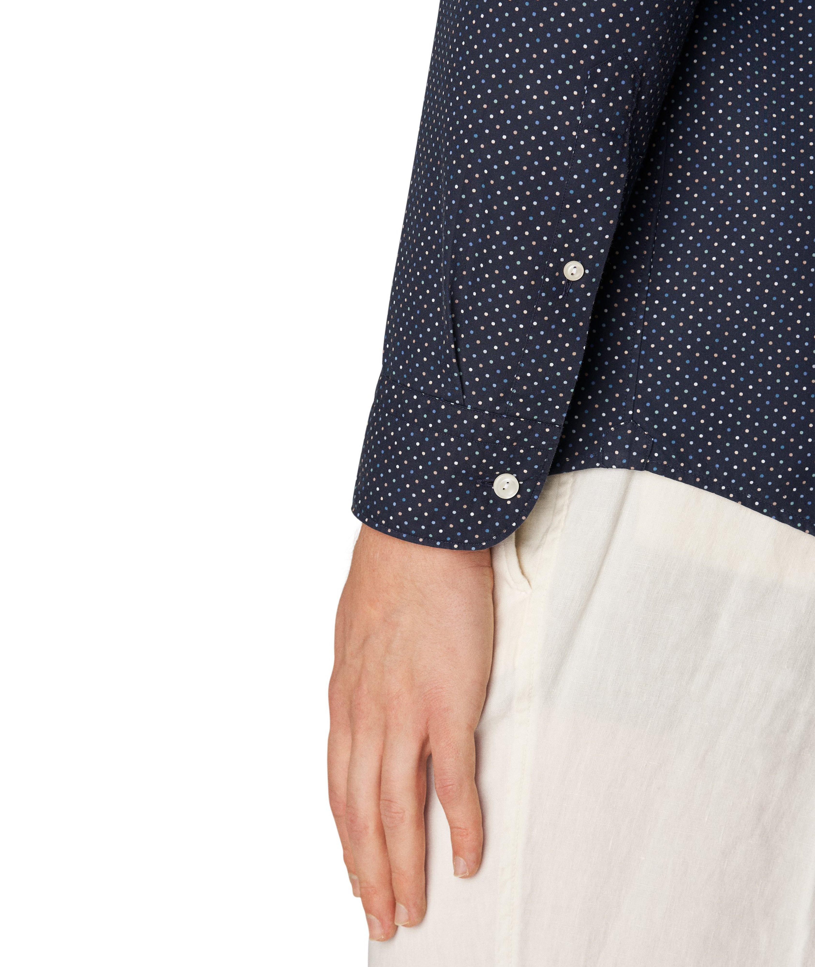 Slim-Fit Polka Dot Pattern Shirt  image 3