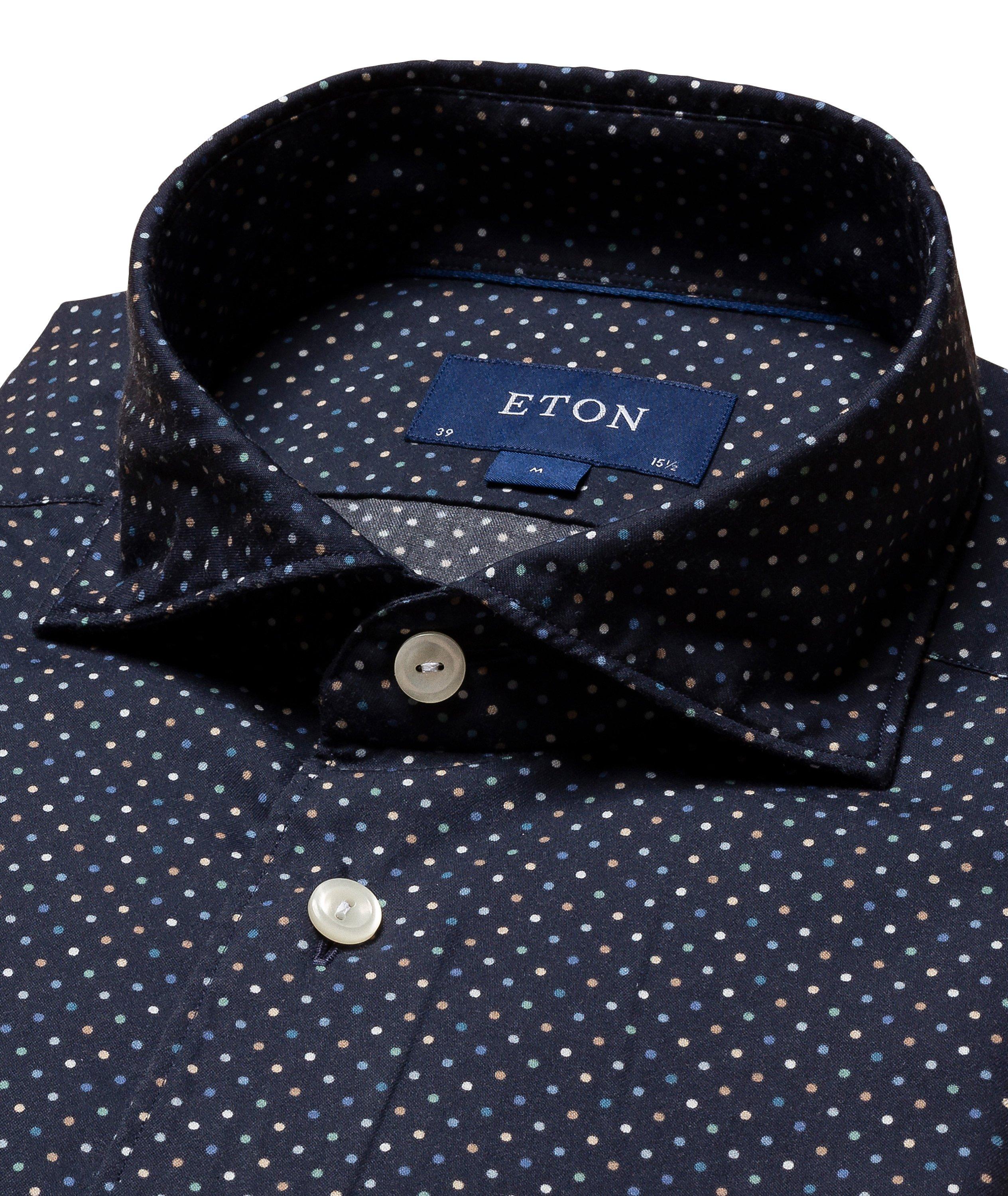 Slim-Fit Polka Dot Pattern Shirt  image 4