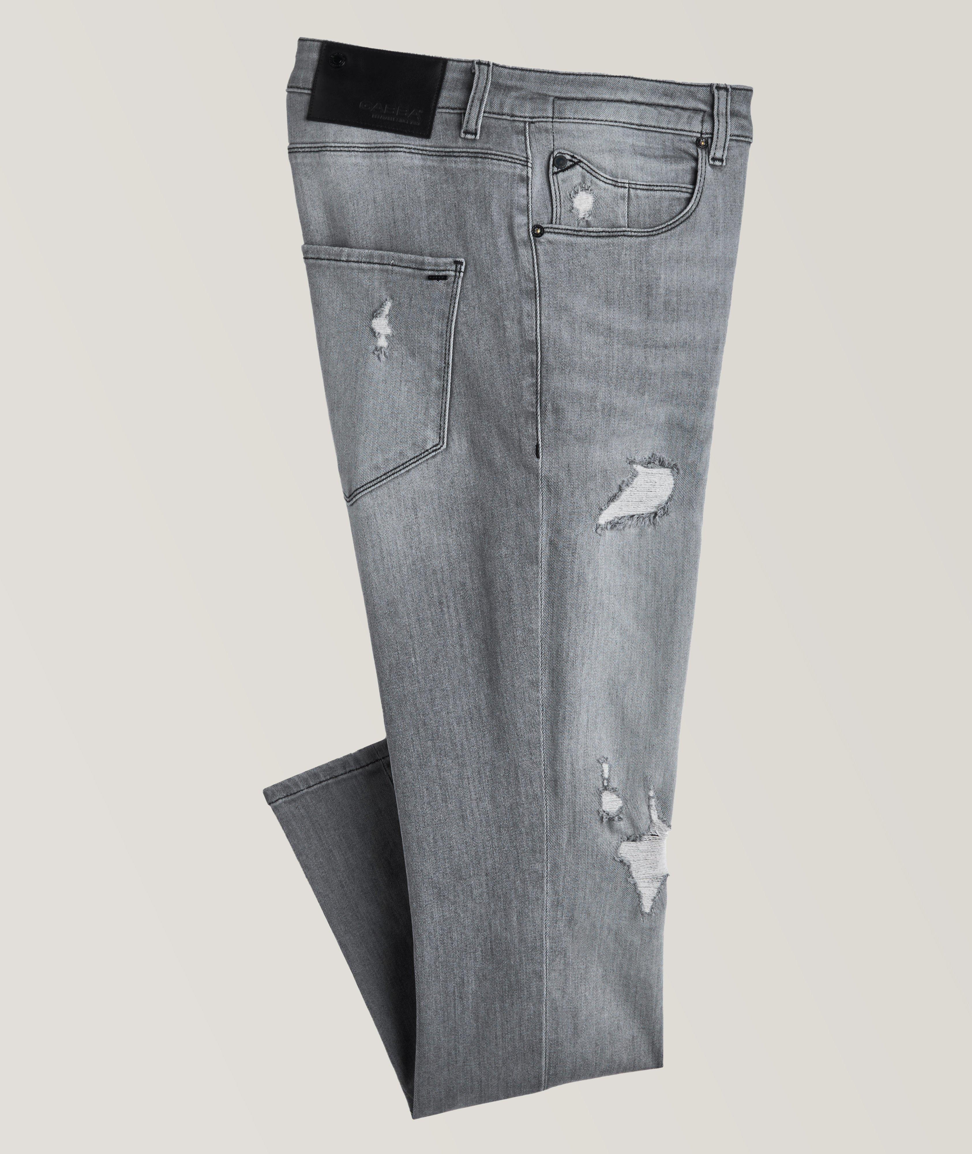 Rey Slim Fit Distressed Jeans image 0