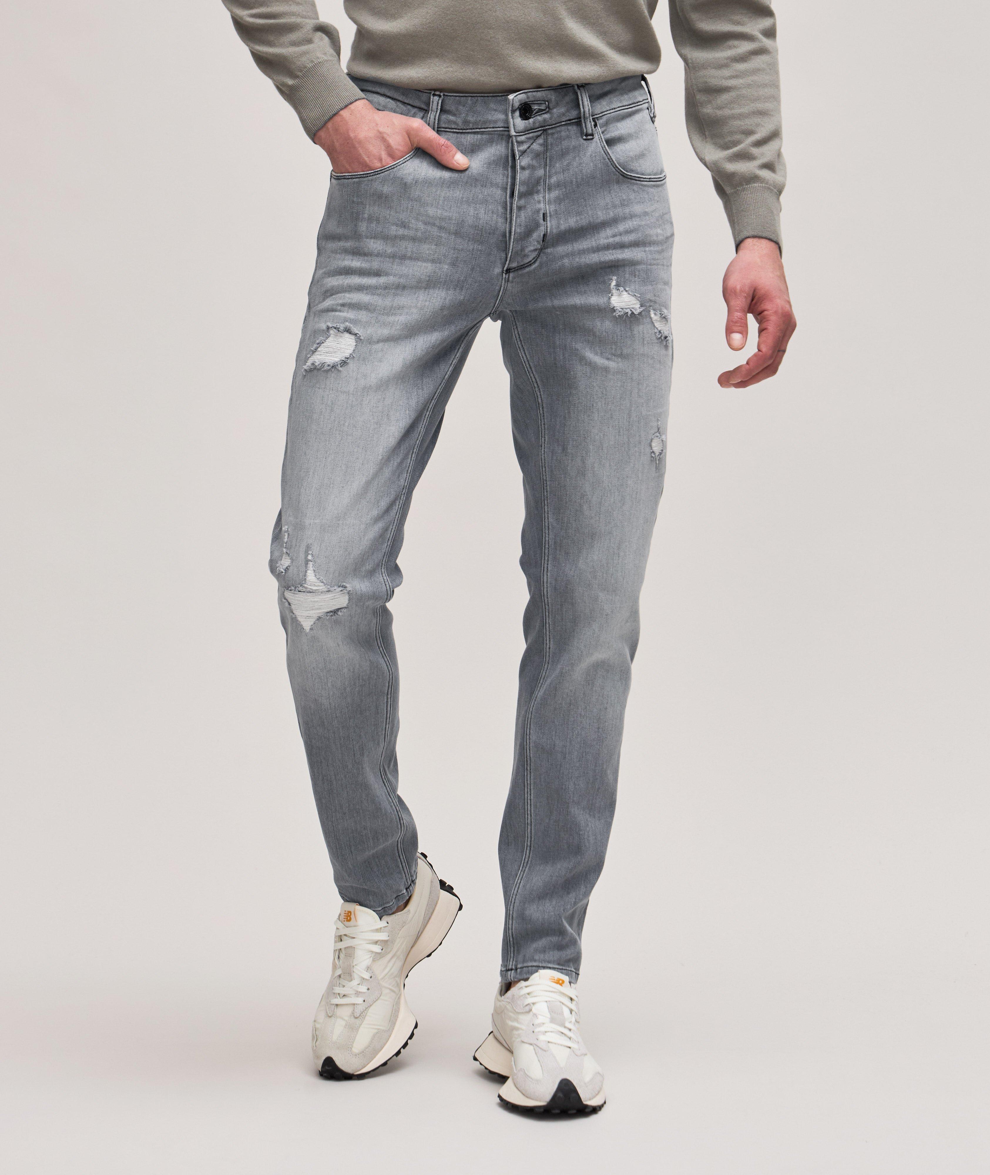 Rey Slim Fit Distressed Jeans image 1